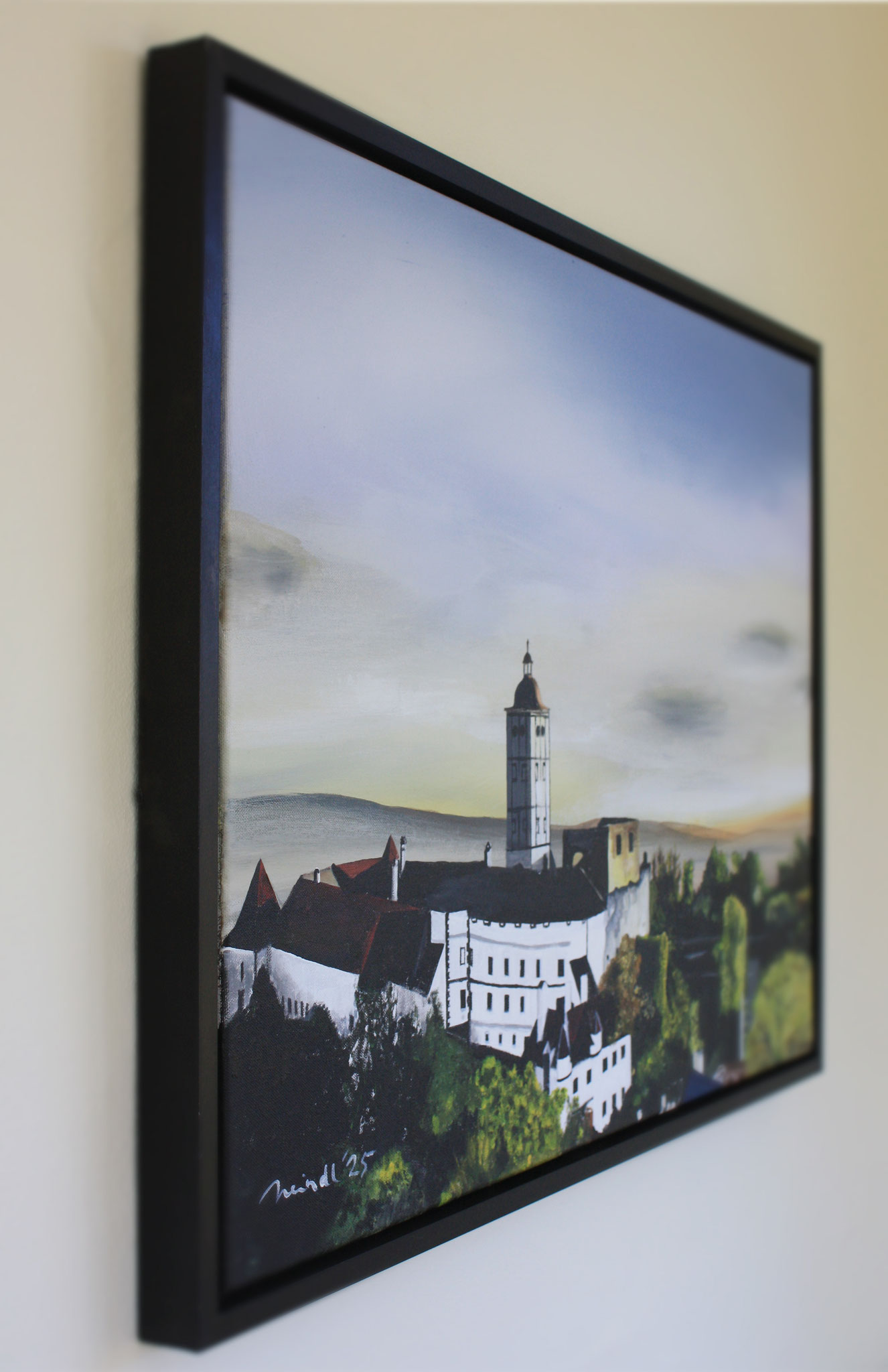 Schallaburg, 70 x 50 cm, Acryl auf Leinwand, 2025