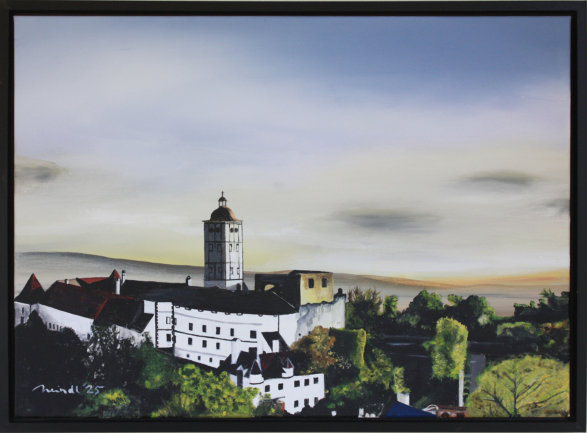 Schallaburg, 70 x 50 cm, Acryl auf Leinwand, 2025