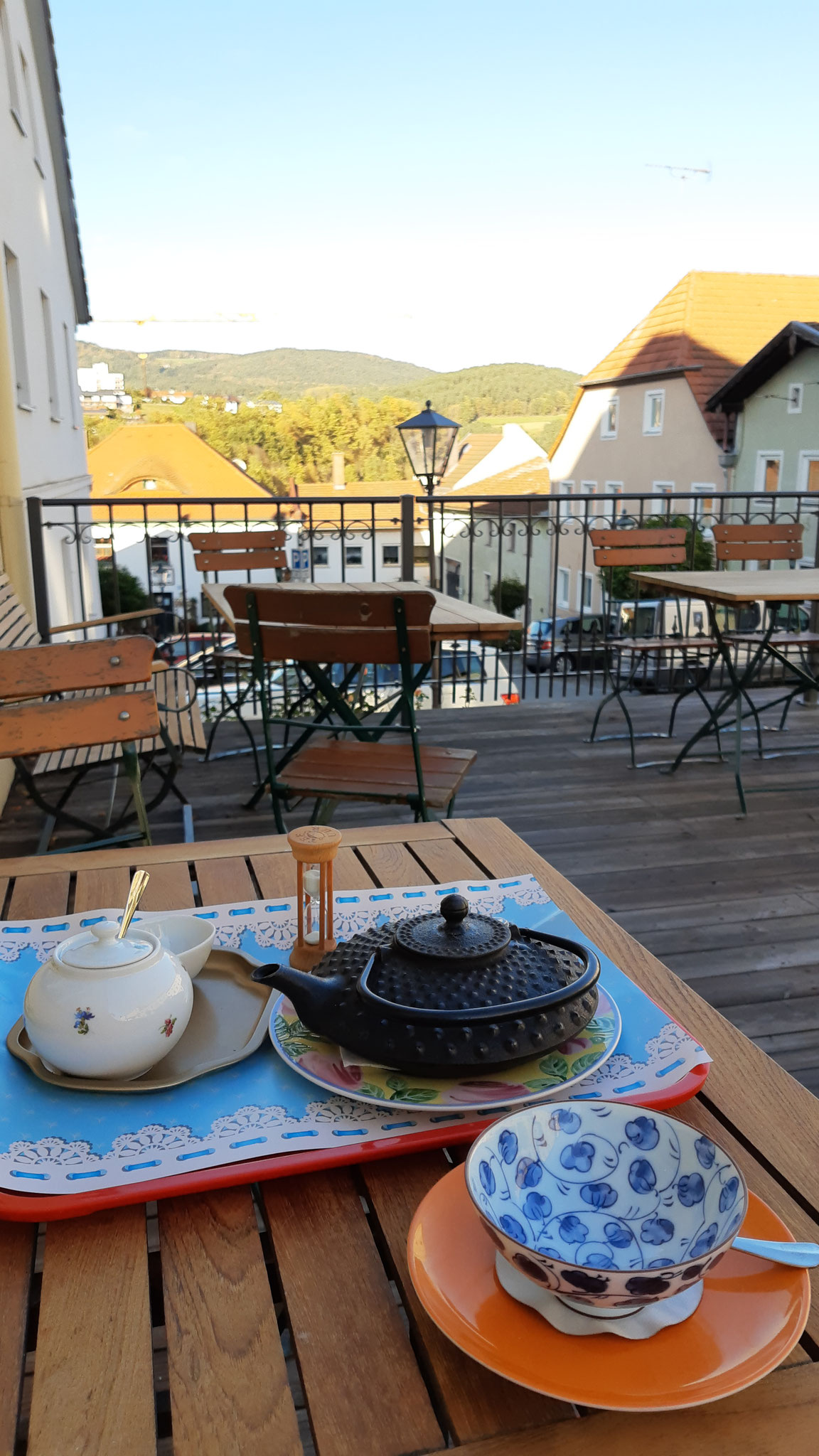 Entspannen vor der Lesung: Café Venus in Viechtach