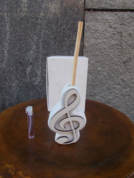 Profumatore chiave di violino con scatola e fragranza