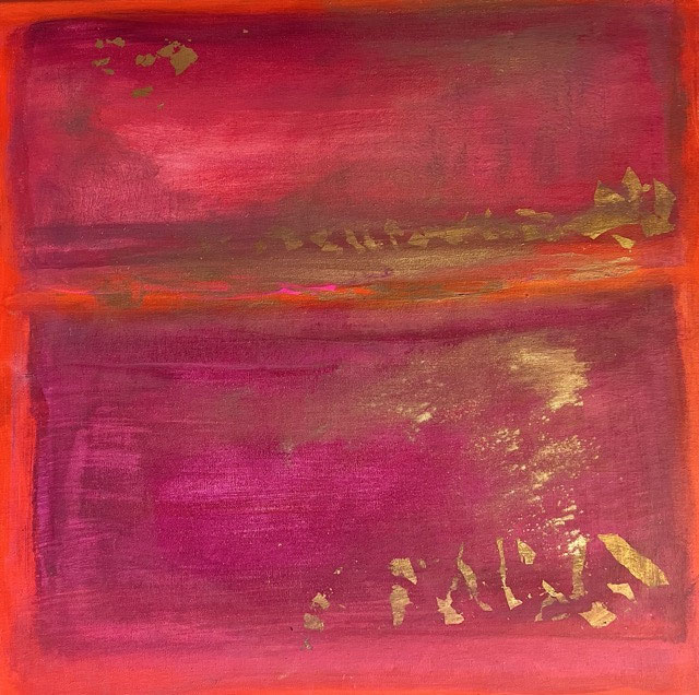 Zauber im Rot | 30 x 44 cm | Acryl auf Leinwand | 2006