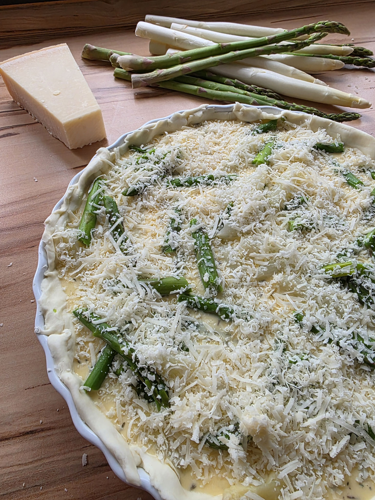 backbereite Spargelquiche