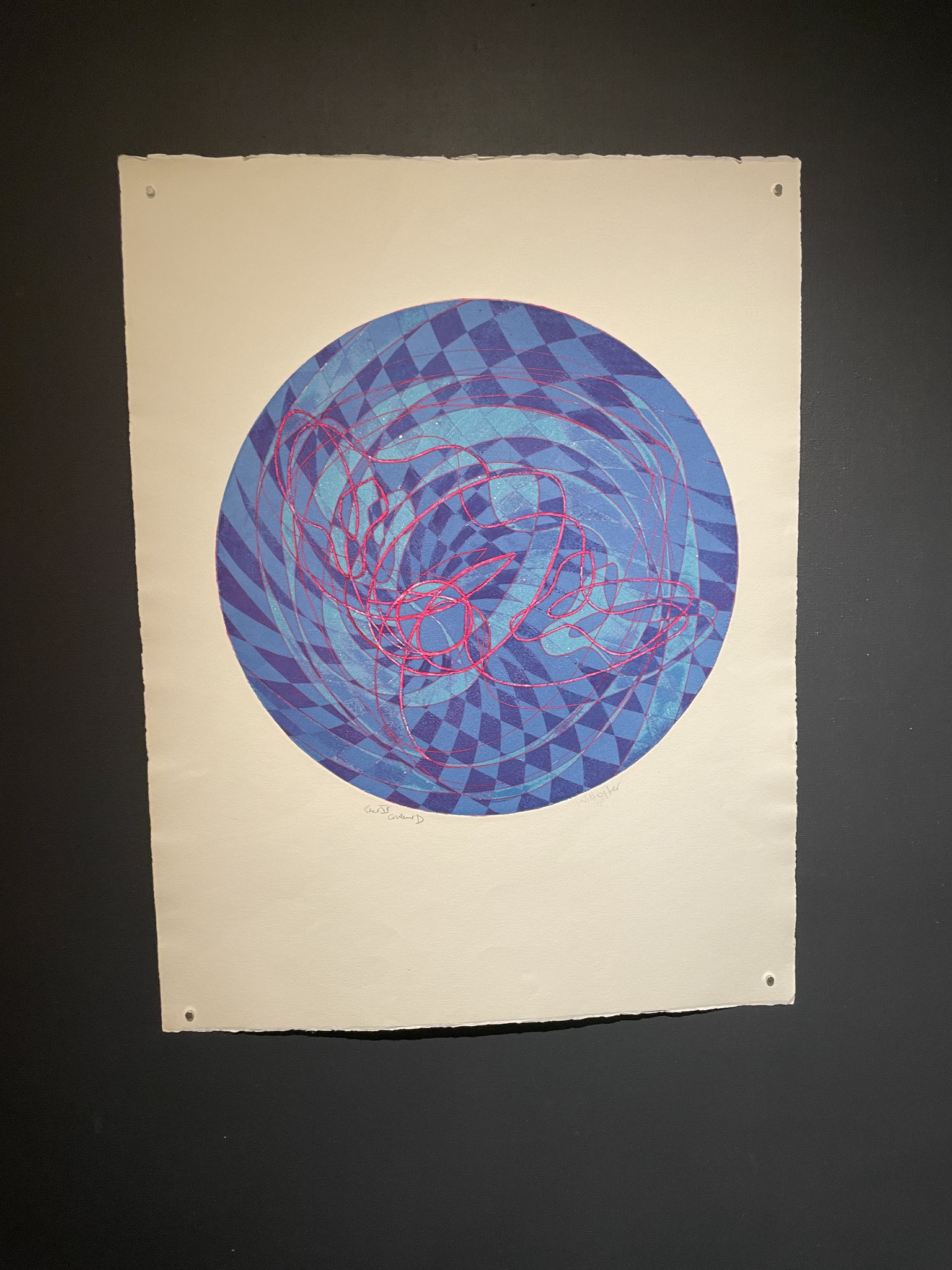 Stanley William Hayter, l'oeil 1971, eau-forte et aquatinte, signée au crayon tirage à 50 exemplaire, référence: n°350 catalogue raisonné