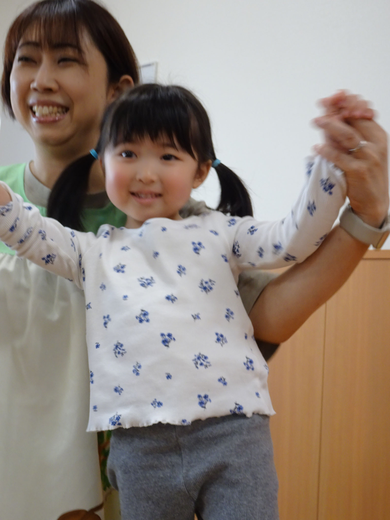 みんなの前でドキドキでしたが、楽しんでくれたようです。