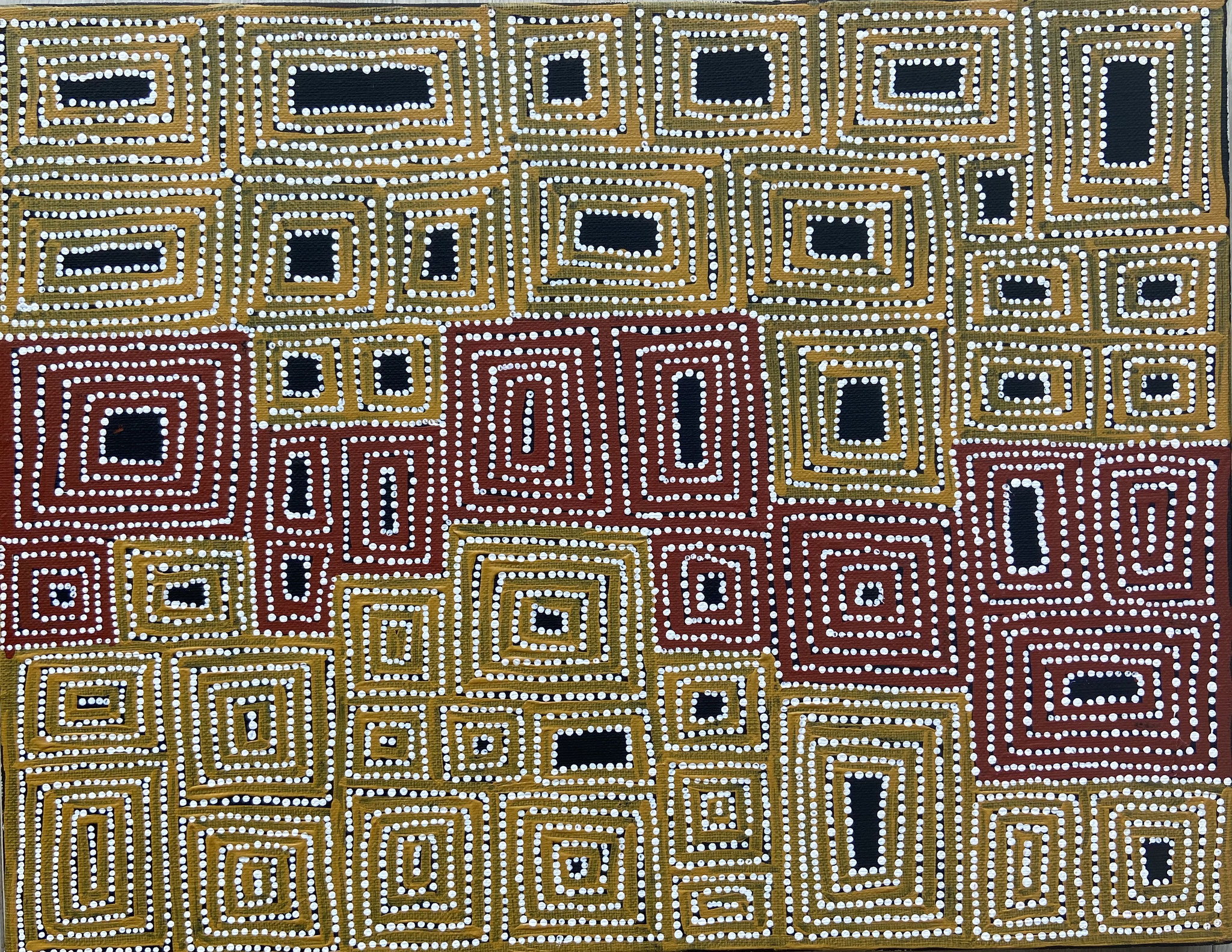 22リネット・コービー 31 x 41cmボディペイント 