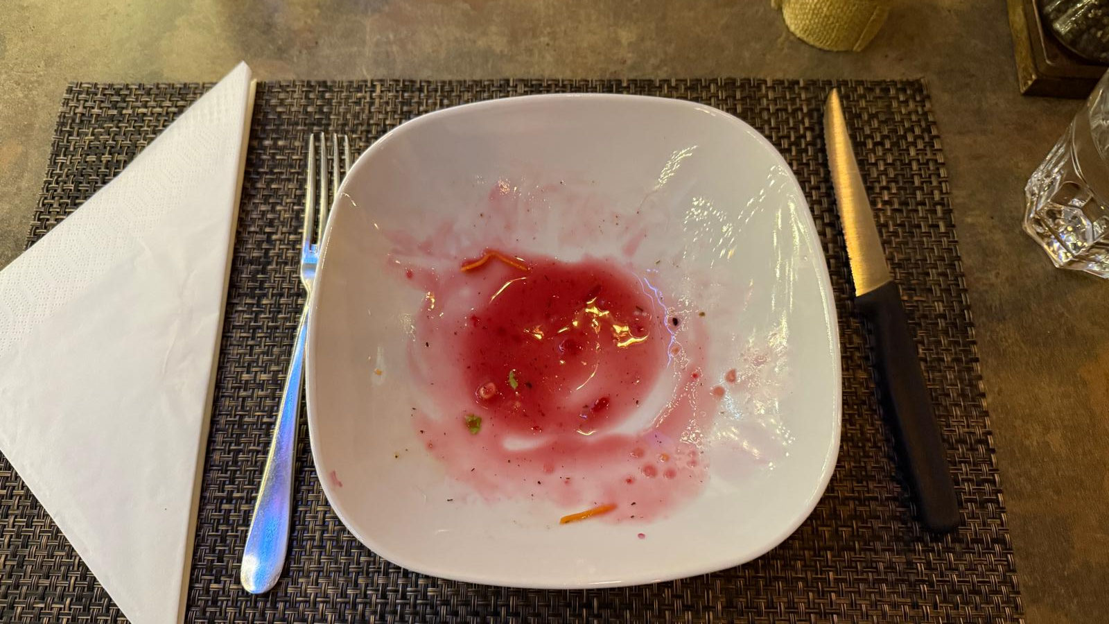 ...der Salat war sehr fein