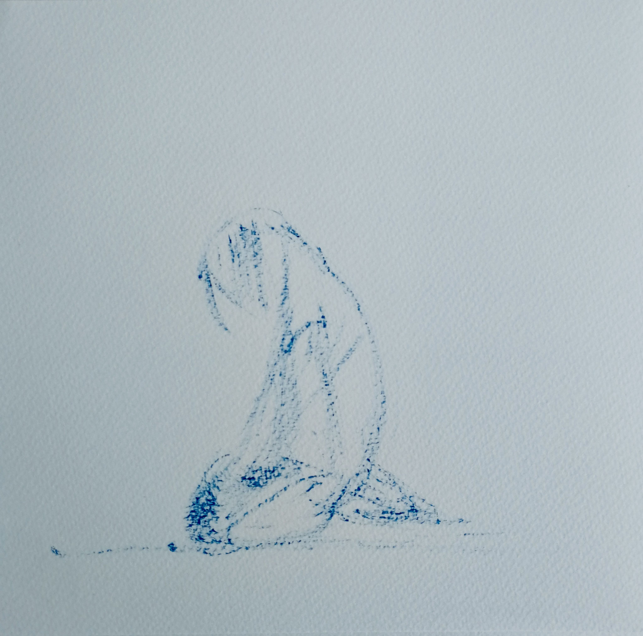 Melancholie, 21x21cm, Tusche, 2020
