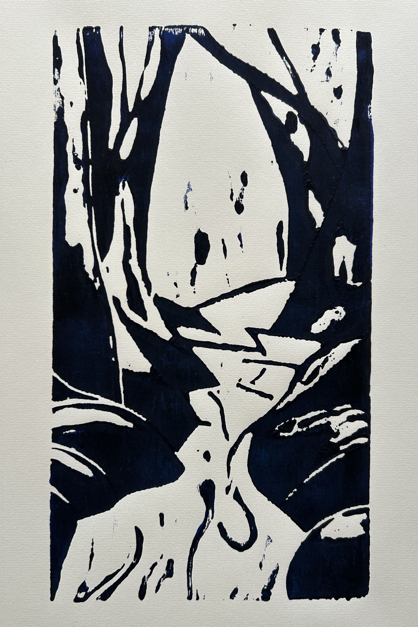 Bachlauf, Eichenholz, 16x29 cm, 2025