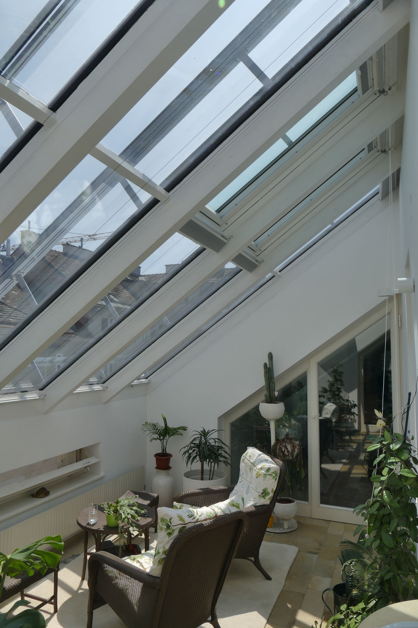 Wintergarten ohne Beschattung