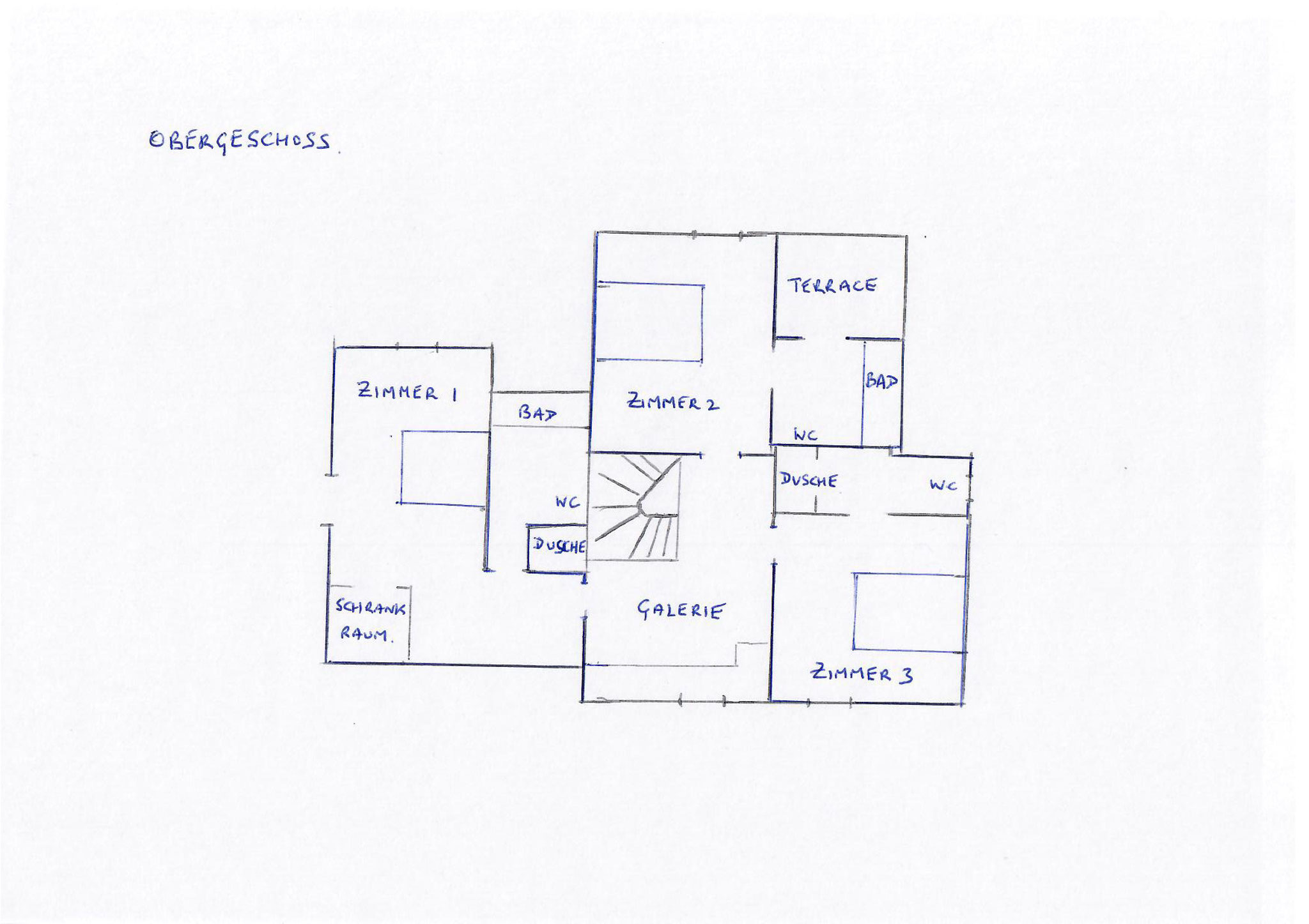 Obergeschoss Landhaus Alte Salzstraße, 3 Schlafzimmer