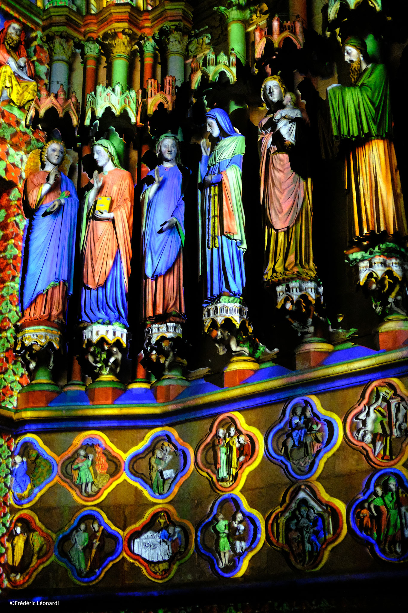 Cathédrale d'Amiens - colorisation Chroma