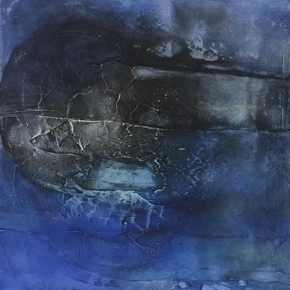 Wer sieht was? 70 x 70 x 4cm, Mixed Media Pigmente