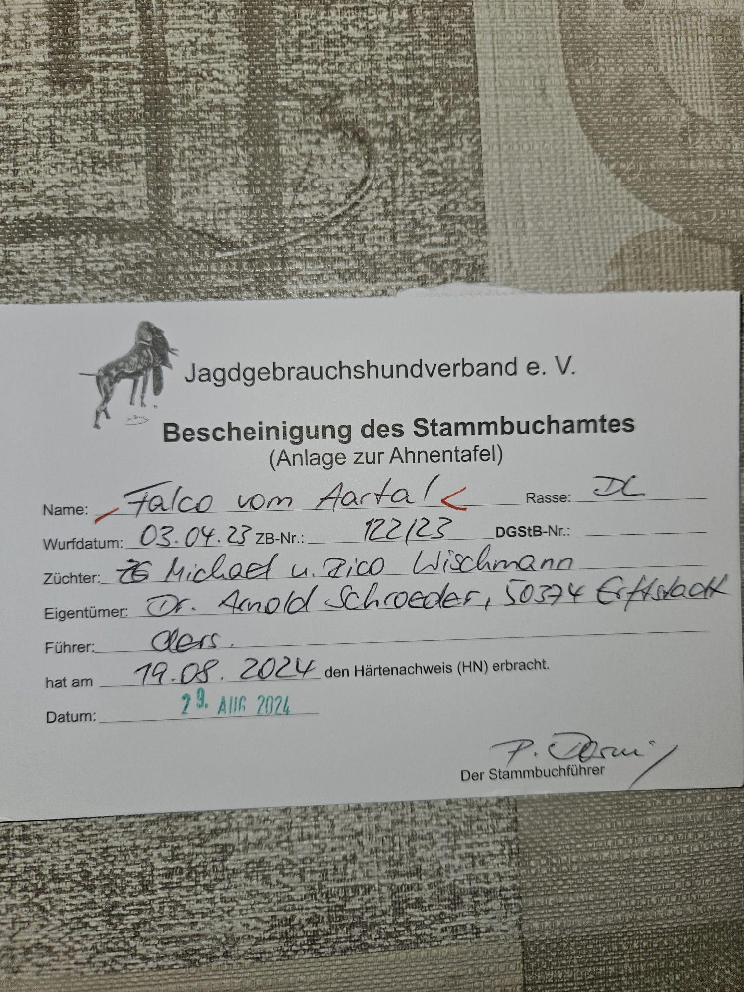 Härtenachweis HN
