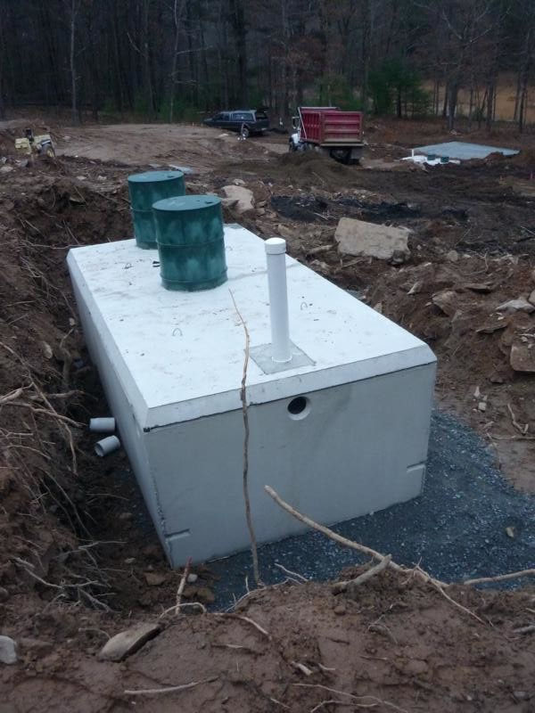 placement of the septic tank