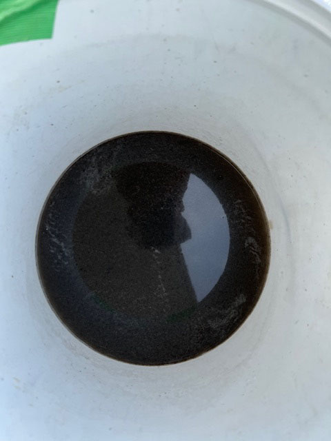 エアコン洗浄ででた汚水