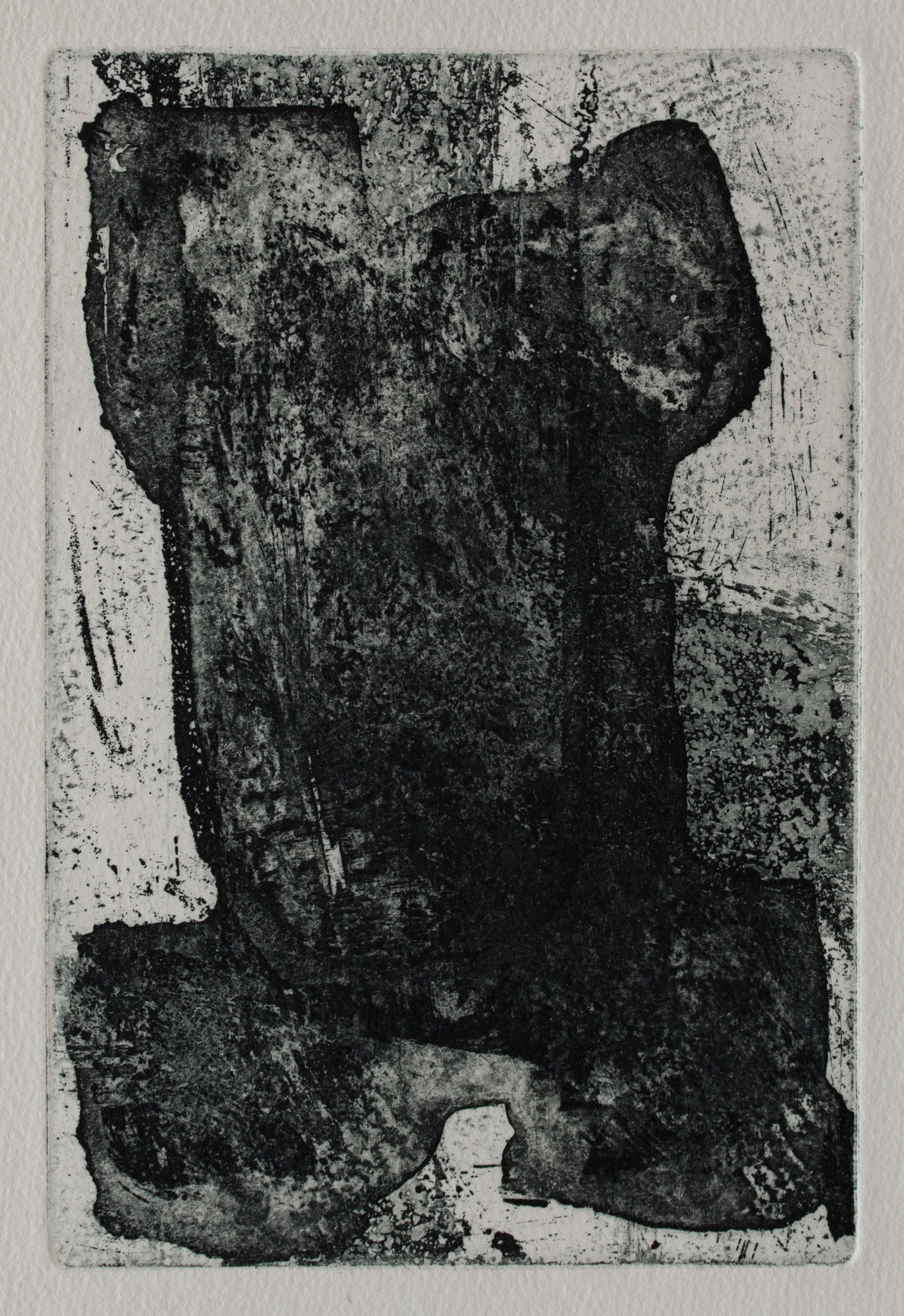 Aquatint 13,5x9 cm 2019 'Black form'