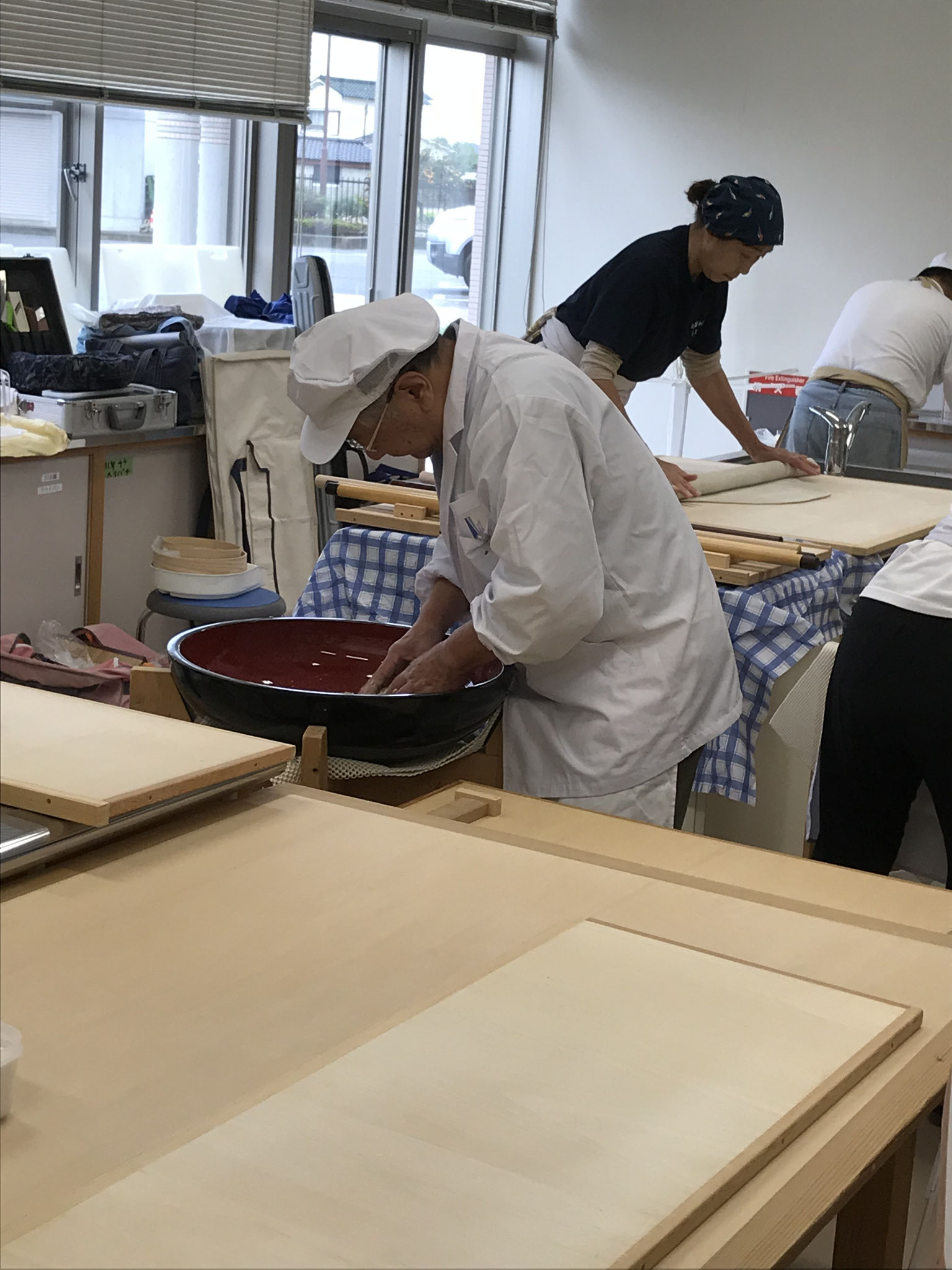 新規入会の田口さん　今日から修行開始です