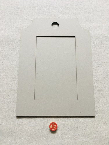 C15 cadre étiquette en carton 17,5 cm x 24 cm : 2€50