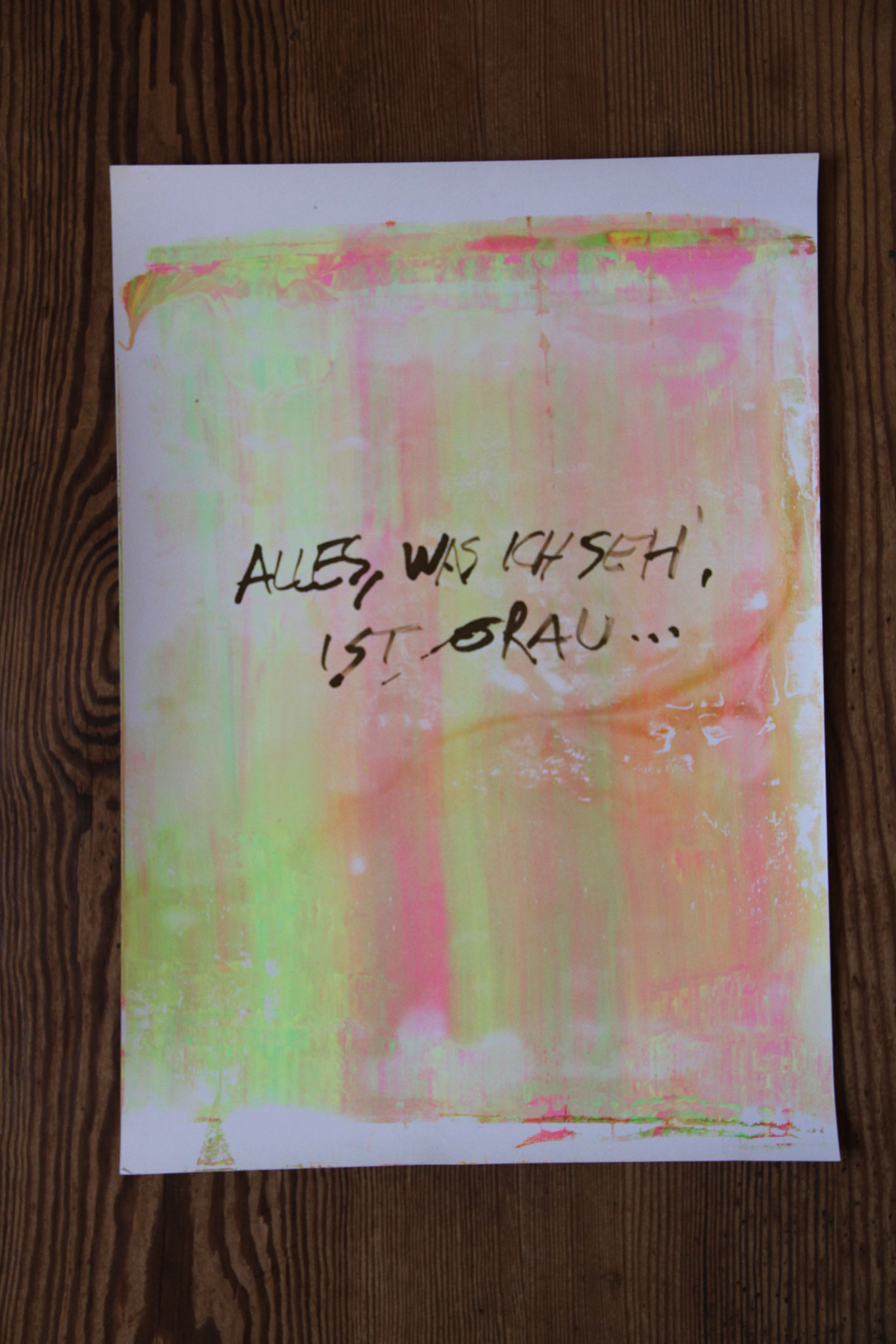 Alles ist grau - (30x42) - Sommer 2020