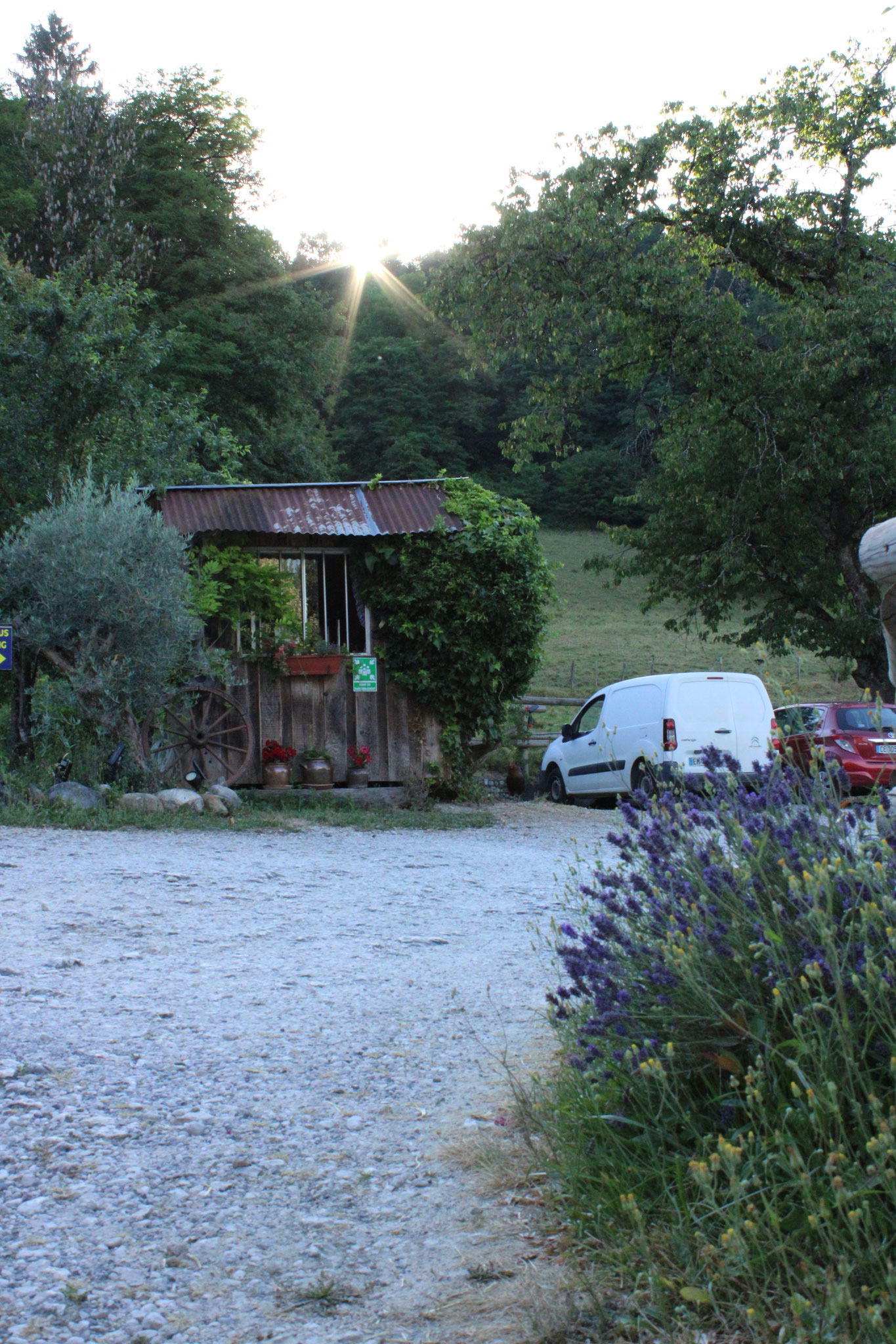 L'entrée du parking Pious