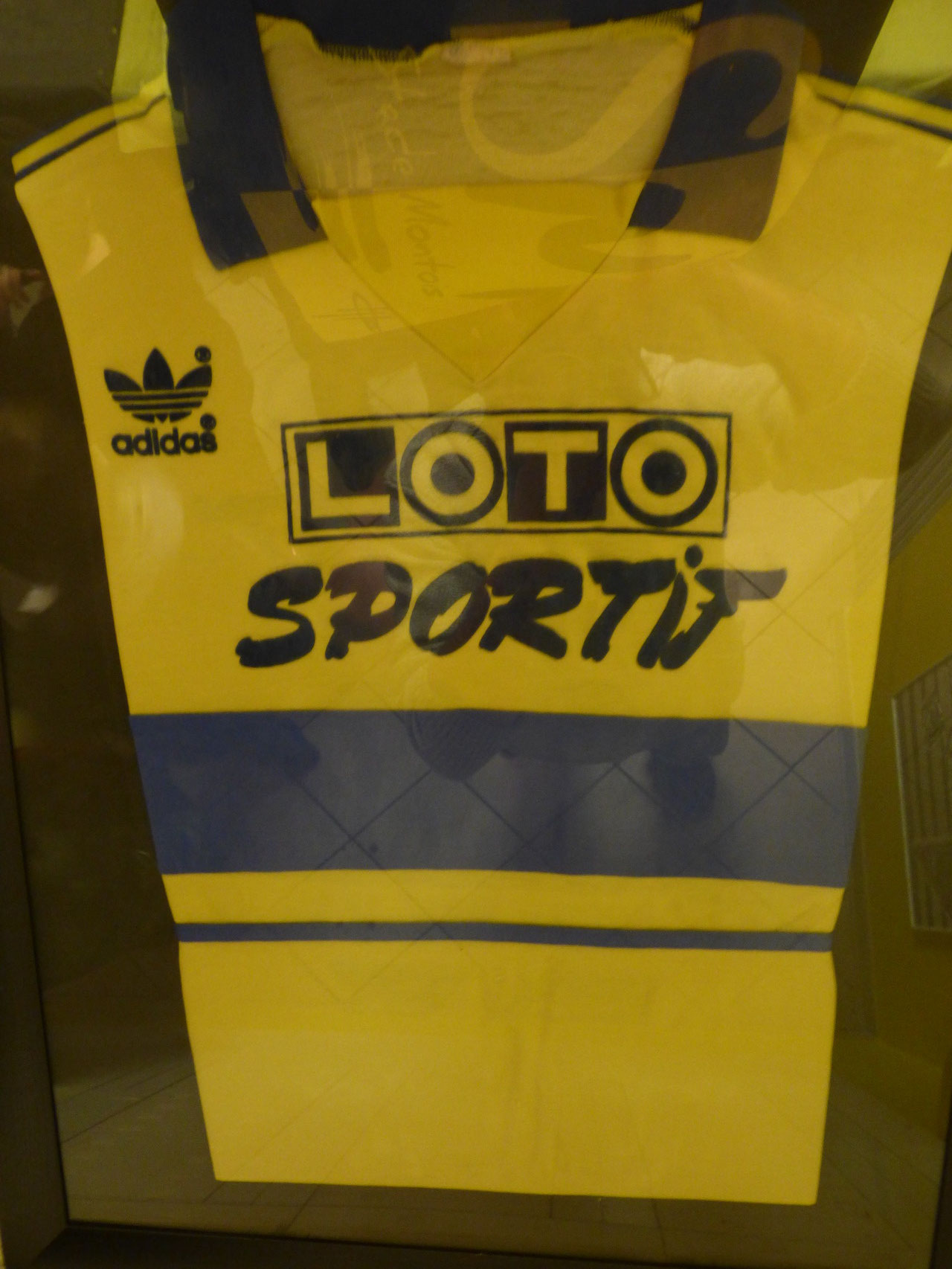 Maillot Sochaux Coupe de France 89 (Visible Club House de l'Argenté)