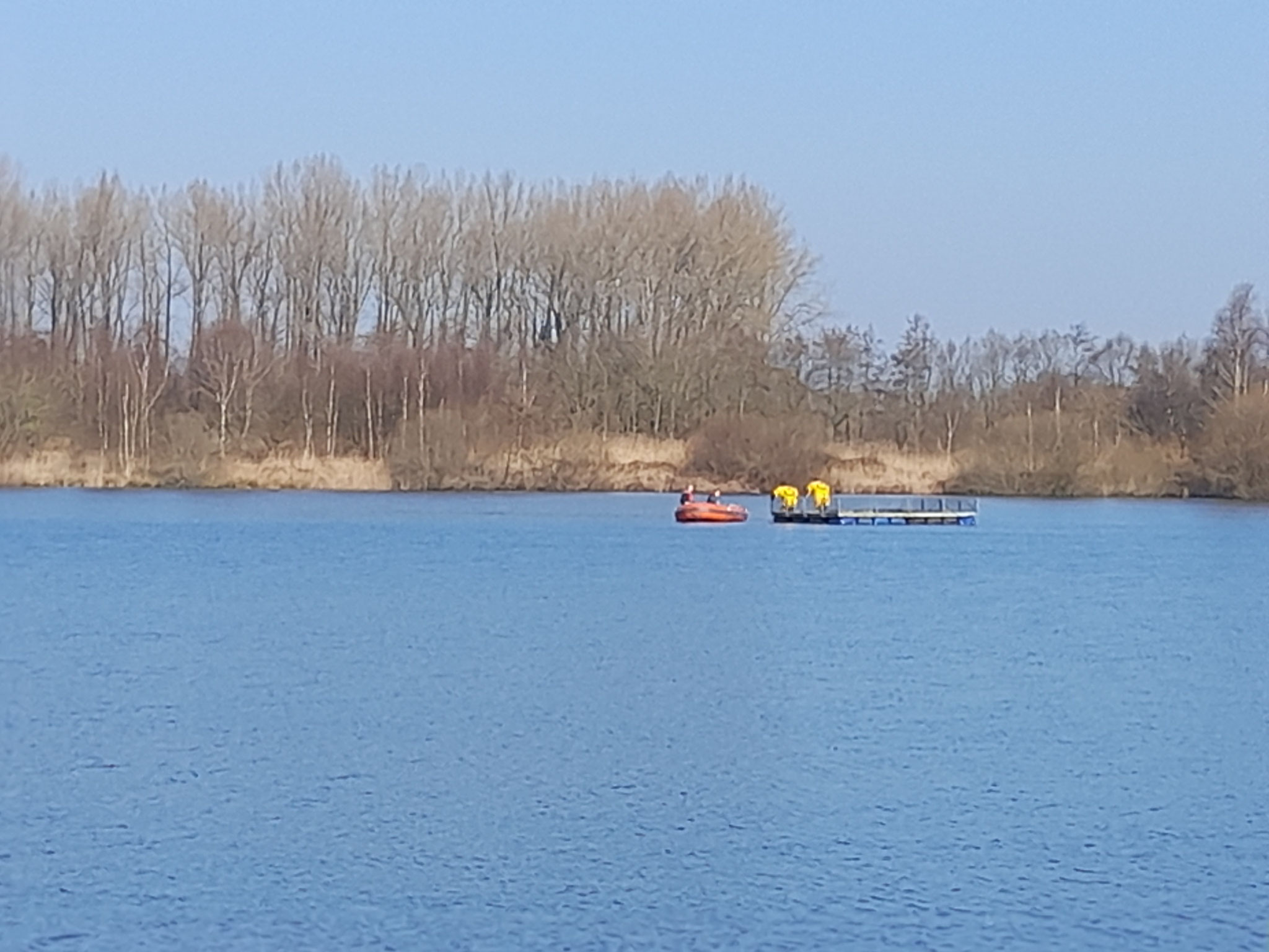 Verankerung des Floßes. Foto: ÖNSL