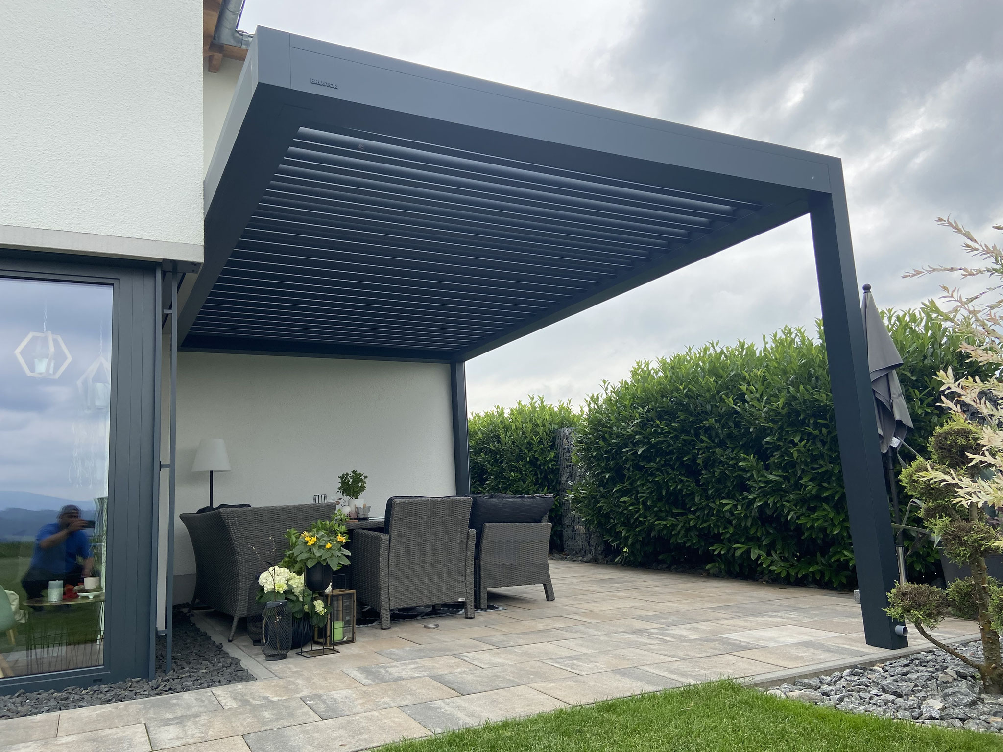 Terrassendach Terrassenüberdachung Lamellen in Regensburg Oberpfalz