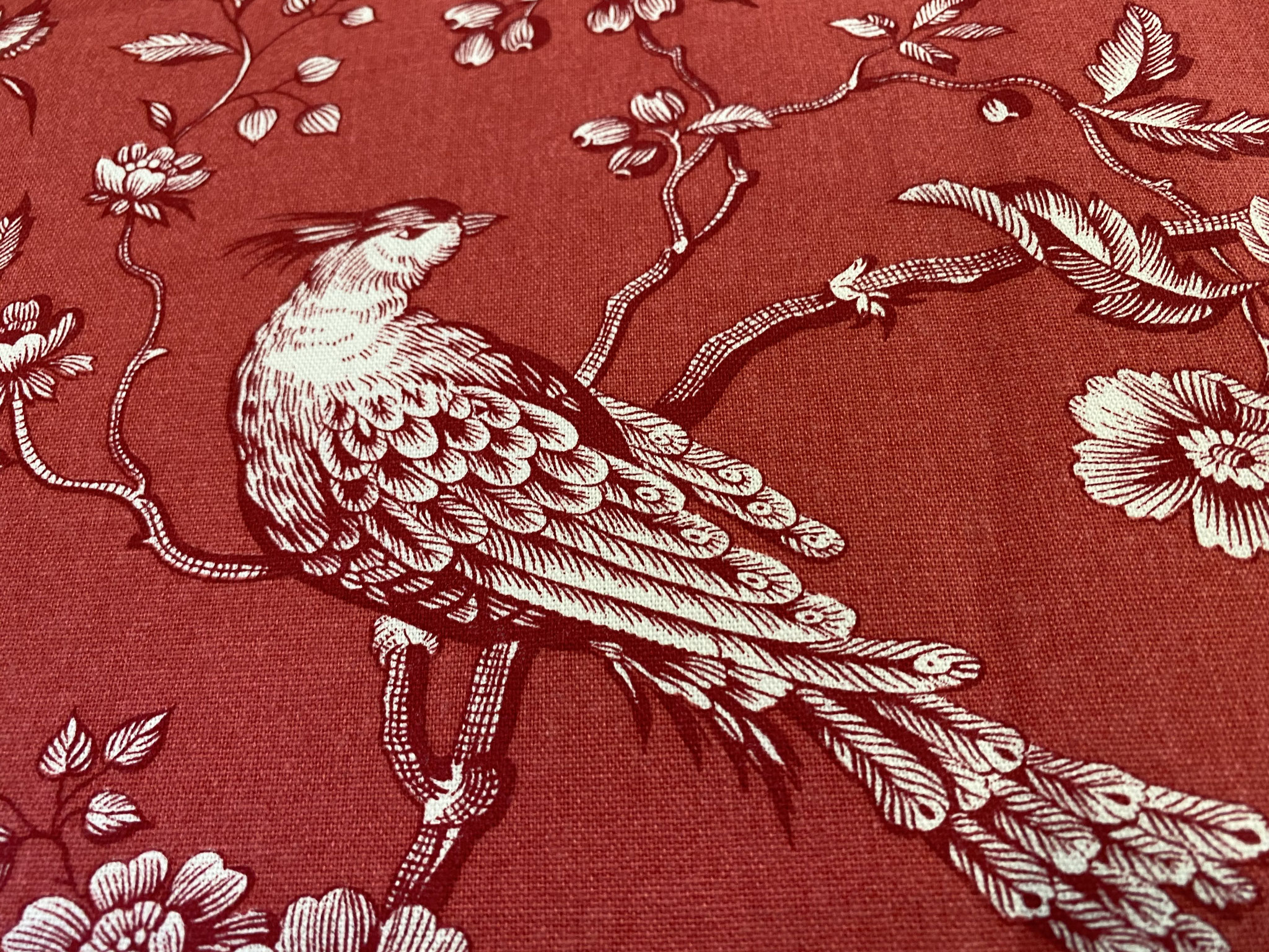 "Vogelgezwitscher rot" Detail