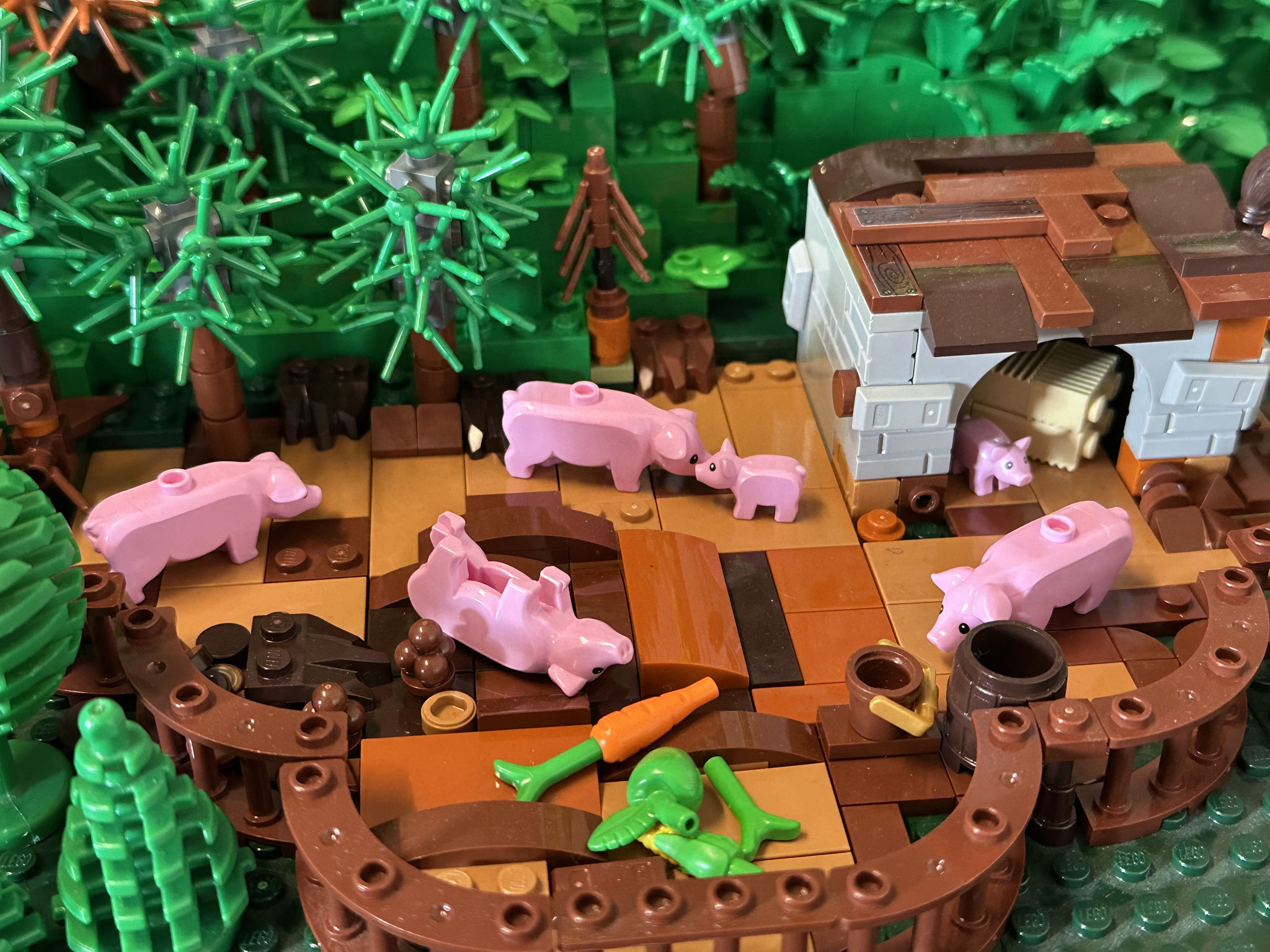Ausstellungsmodell Brixpo 2025 Szenen aus dem Buch König Sternenglanz von Leevi und Yvonne