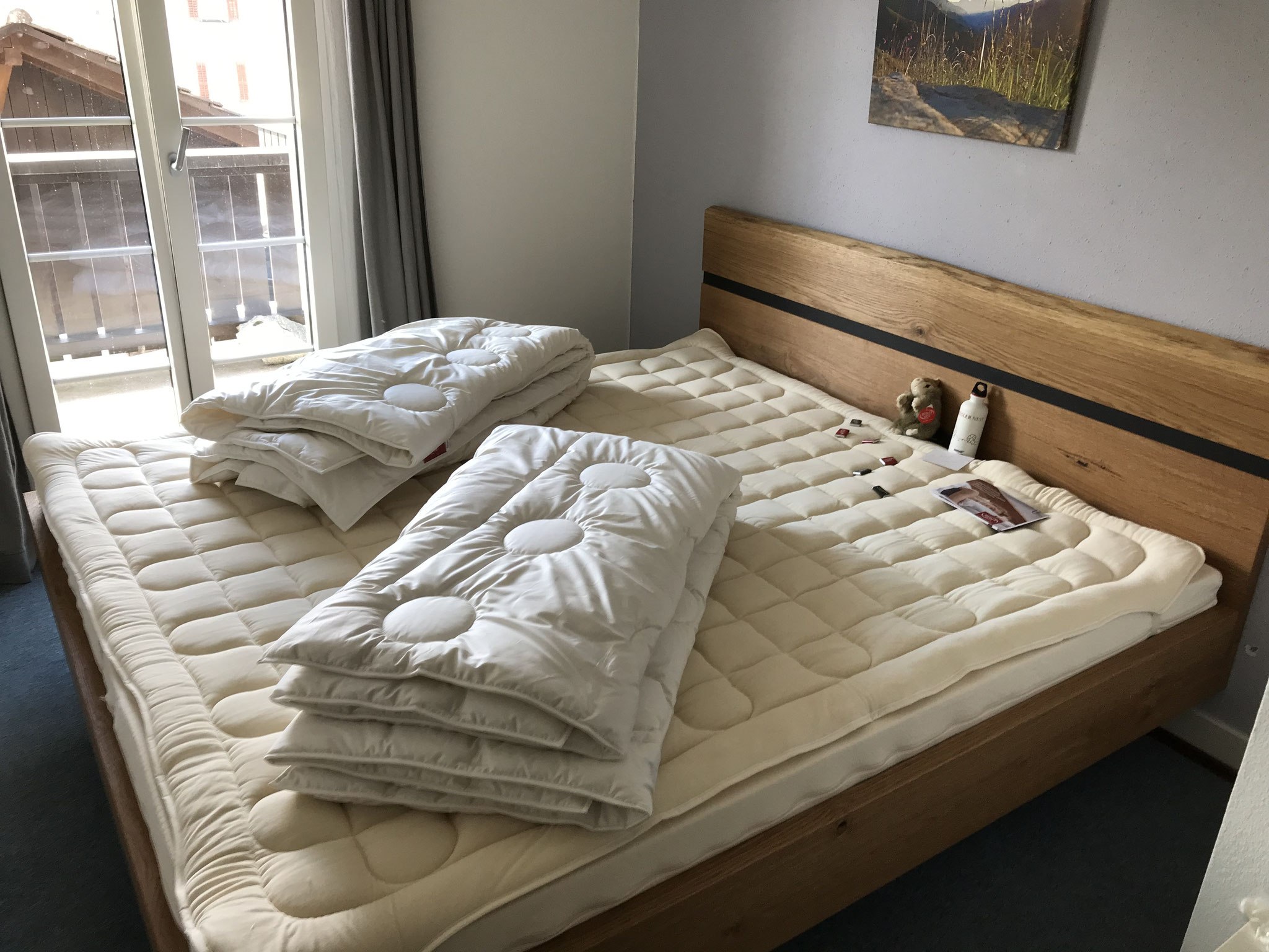 Kirschbaumbett, gebürstet natur geölt