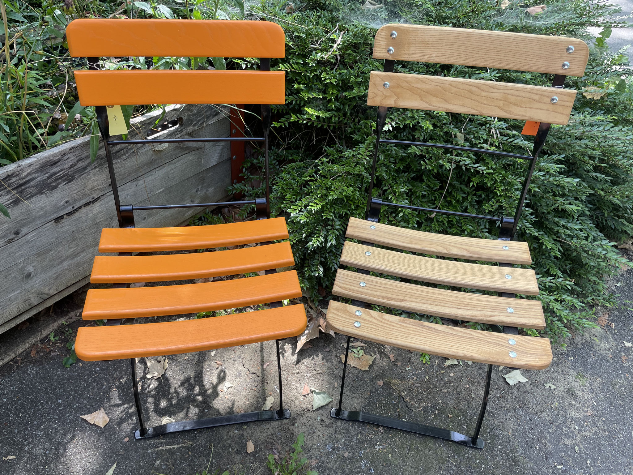 Gartenstühle mit Holzlattli