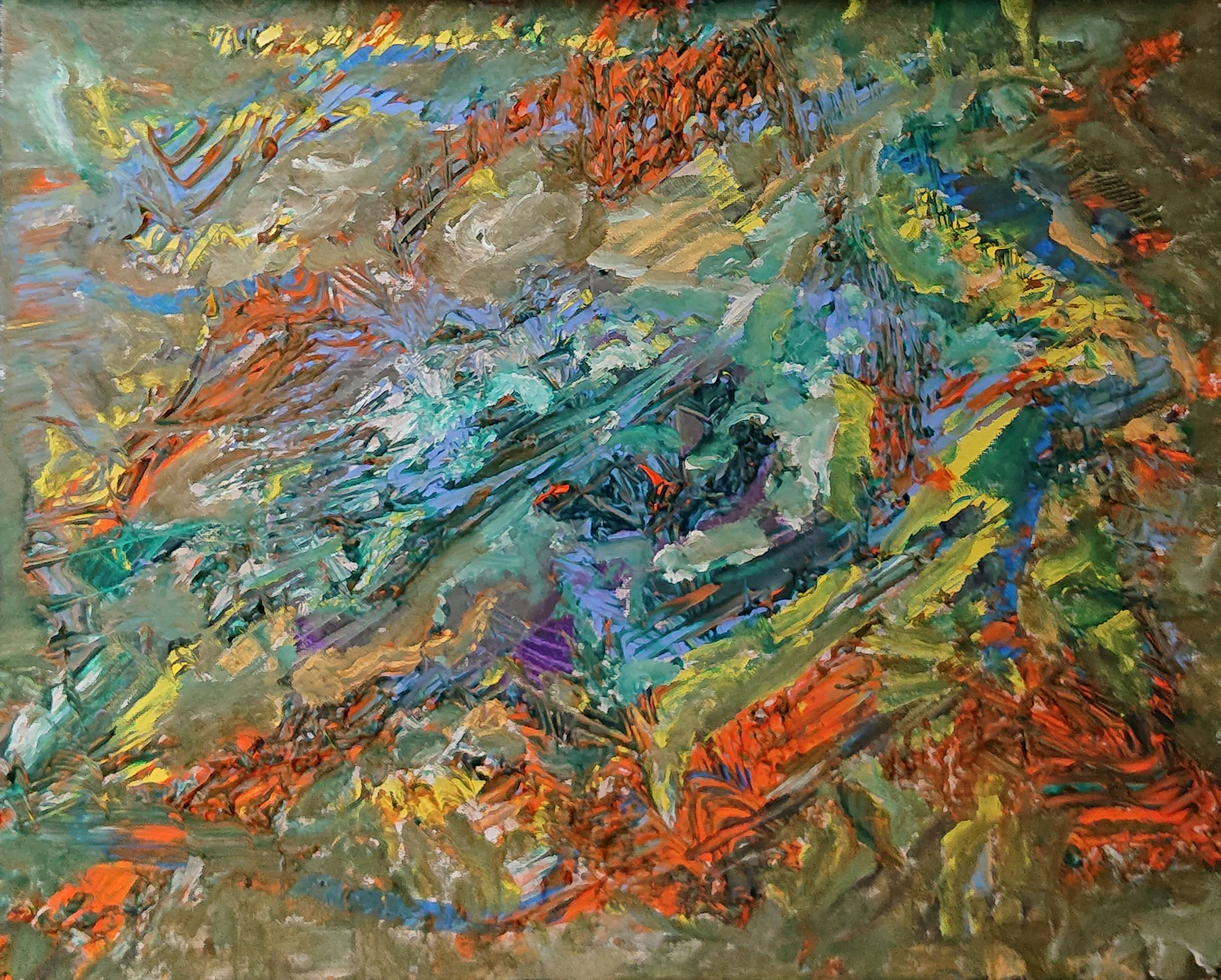 Energy from August 9, 2025 (50x40x1,5cm, Oil on canvas)