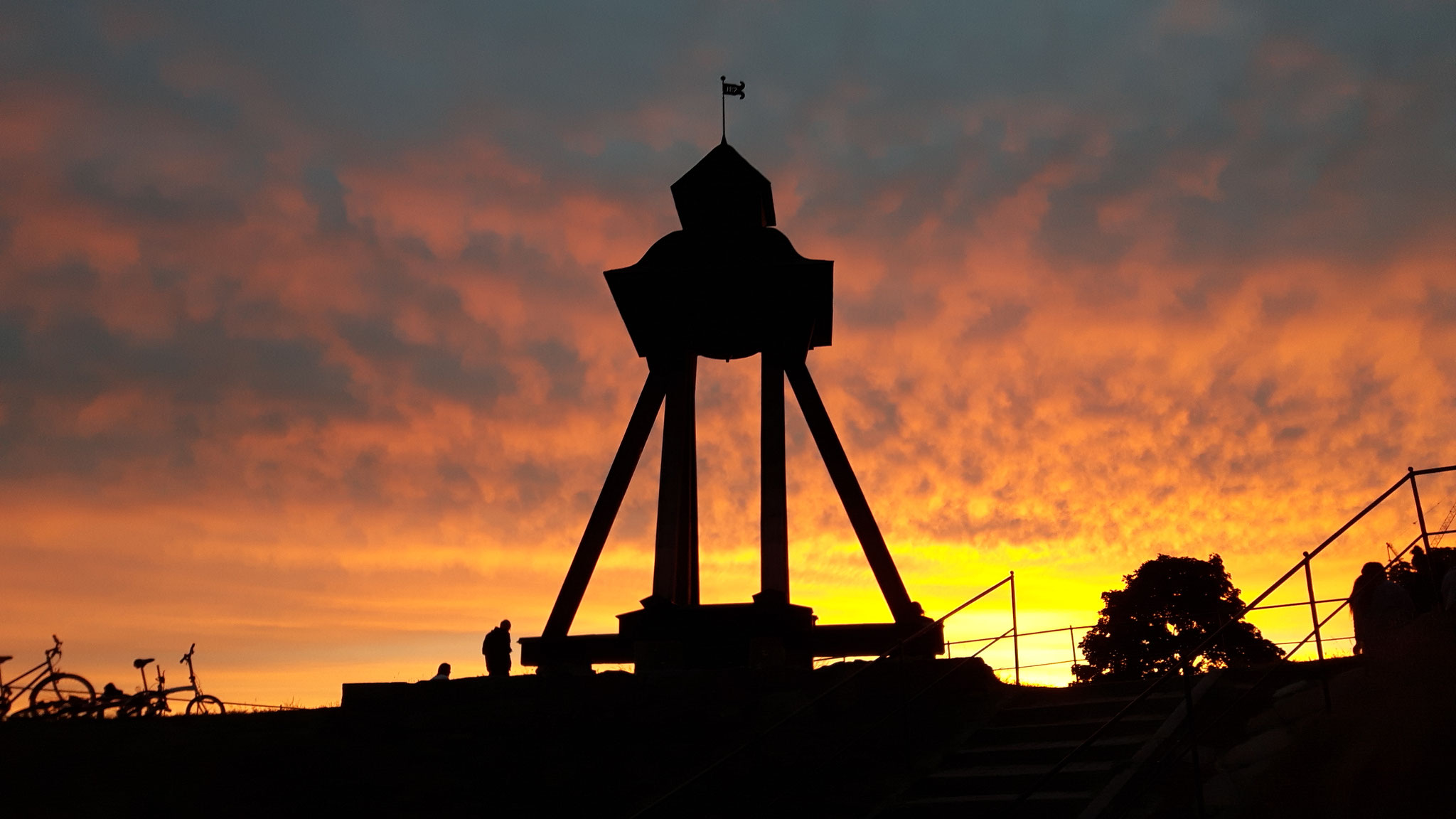 Sonnenuntergang in Uppsala