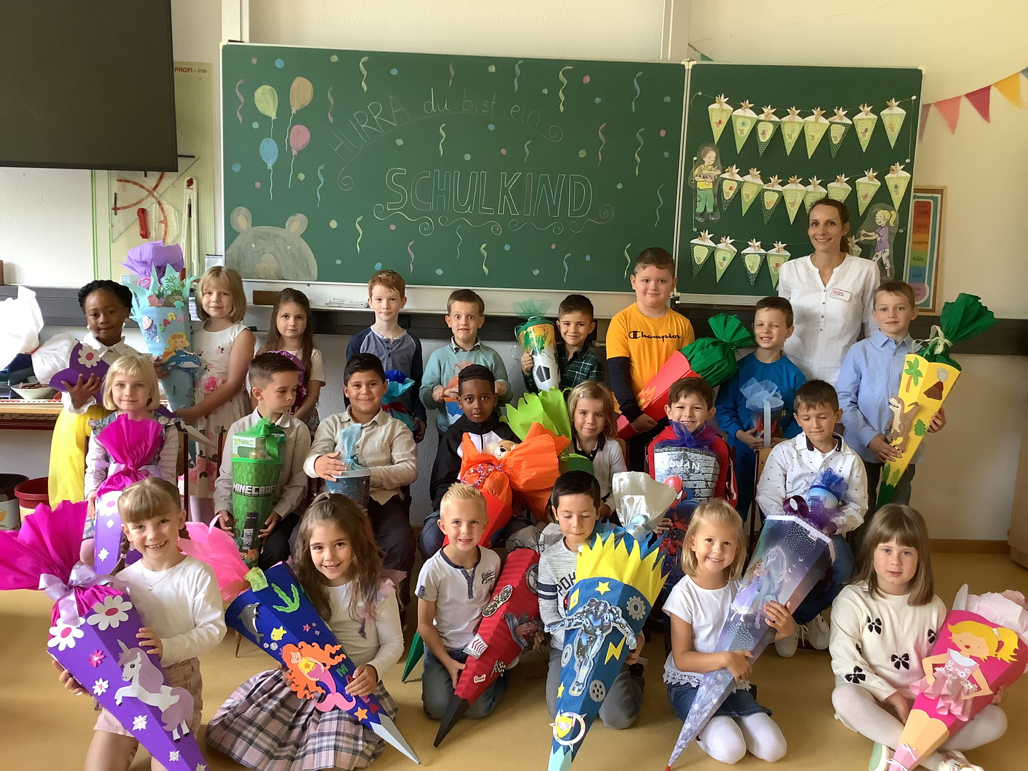 Klasse 1e mit Frau Wilde