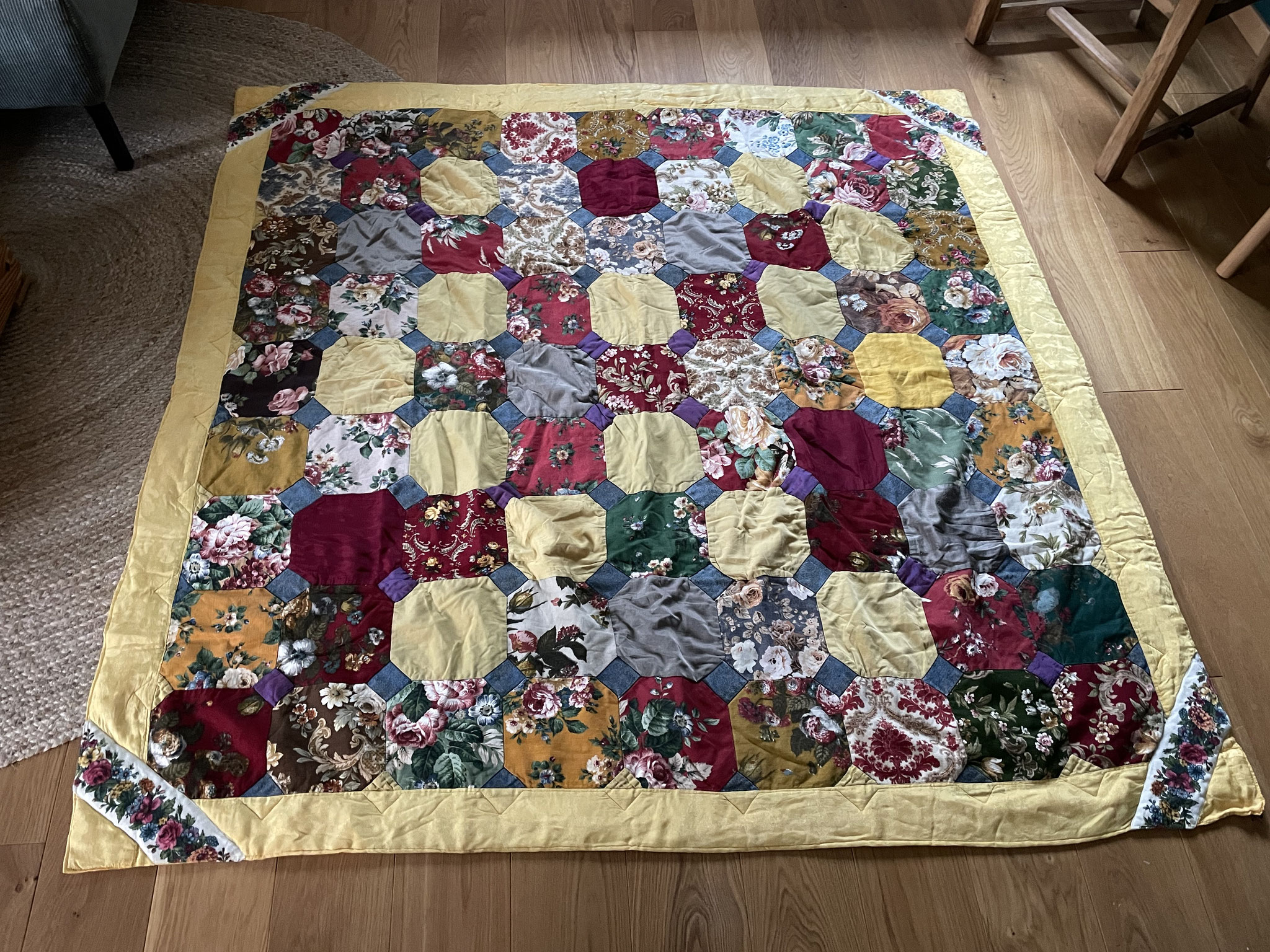  This blanket is wanted as a wall hanging.