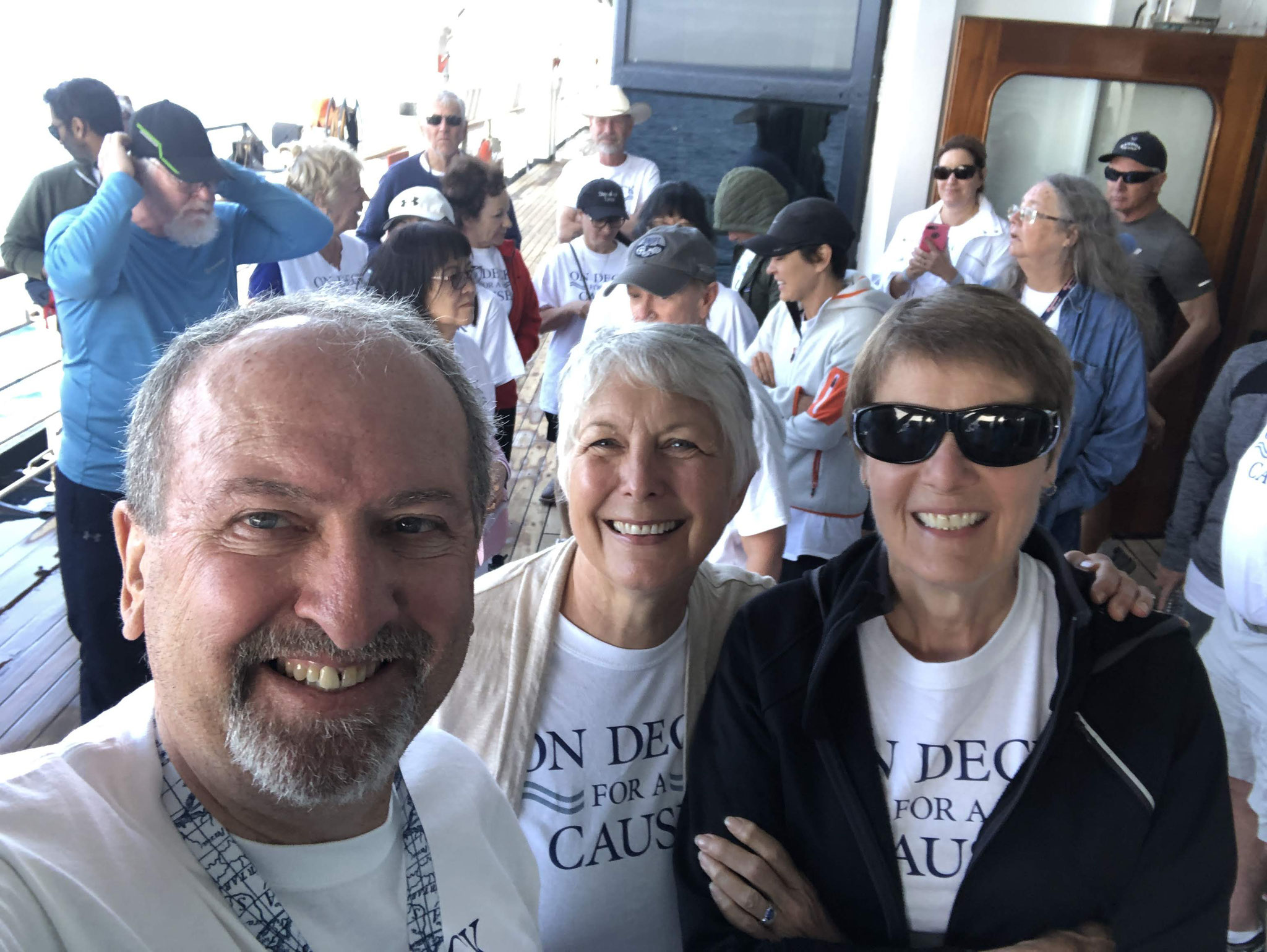 The 3 of us did the Walk the Deck for a Cause.