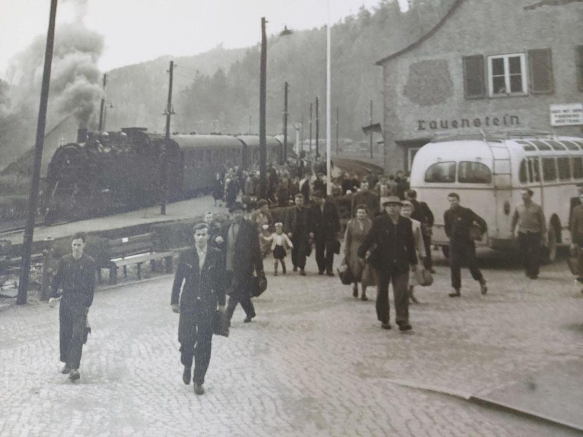 Bahnhof Lauenstein Ende der 1930er Jahre