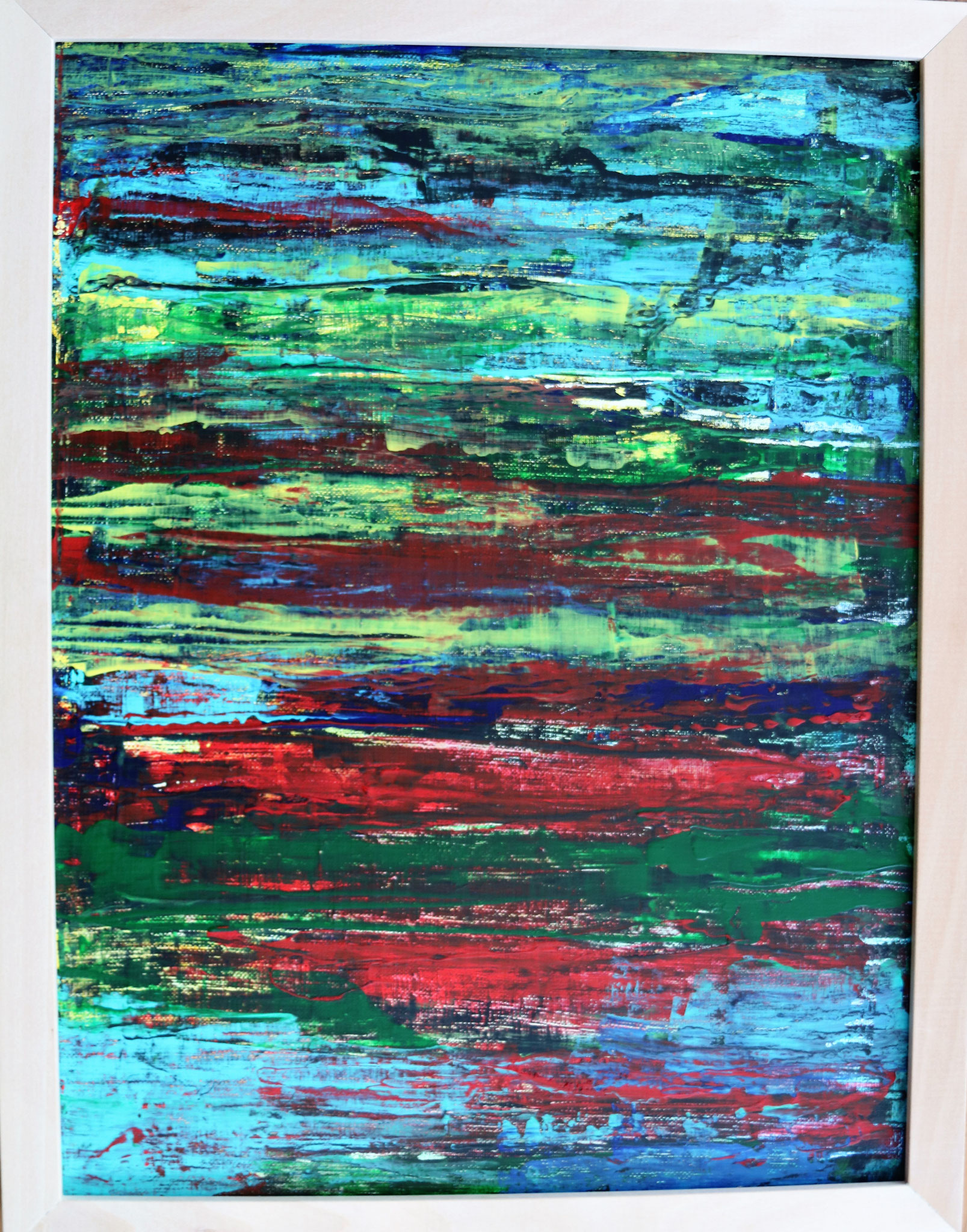 Gedankensplitter, Acryl auf Malkarton (2018)