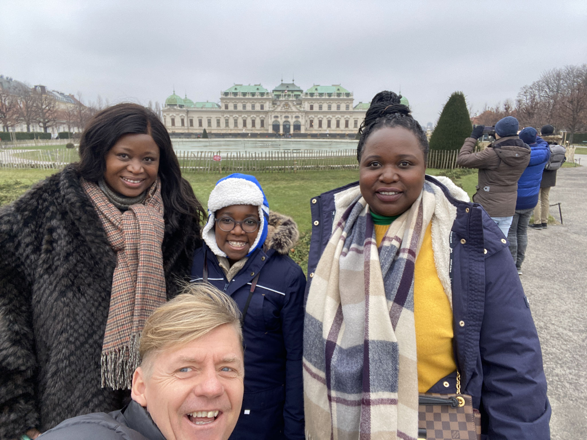 Private Vienna walking tour with guide and family iat Belvedere Palace garden