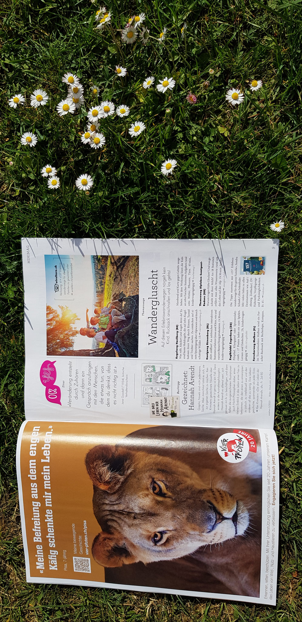 Wettbewerb vier Wanderbücher zu gewinnen, viel Glück!