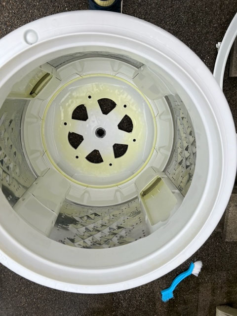 洗濯機ドラム洗浄後　内側の画像