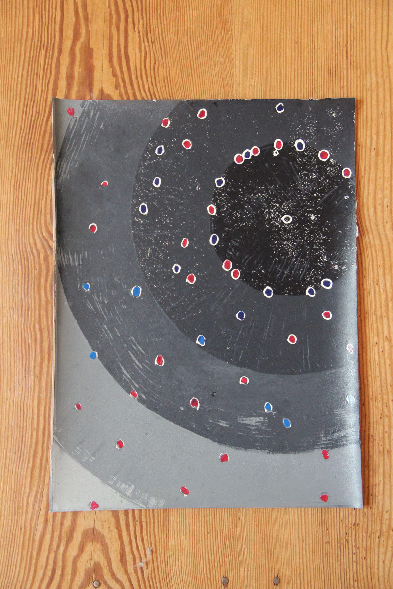 Ten thoughts in solitude - Dancing in circles - (30x42) - 1/10 - 29.7.2020 
