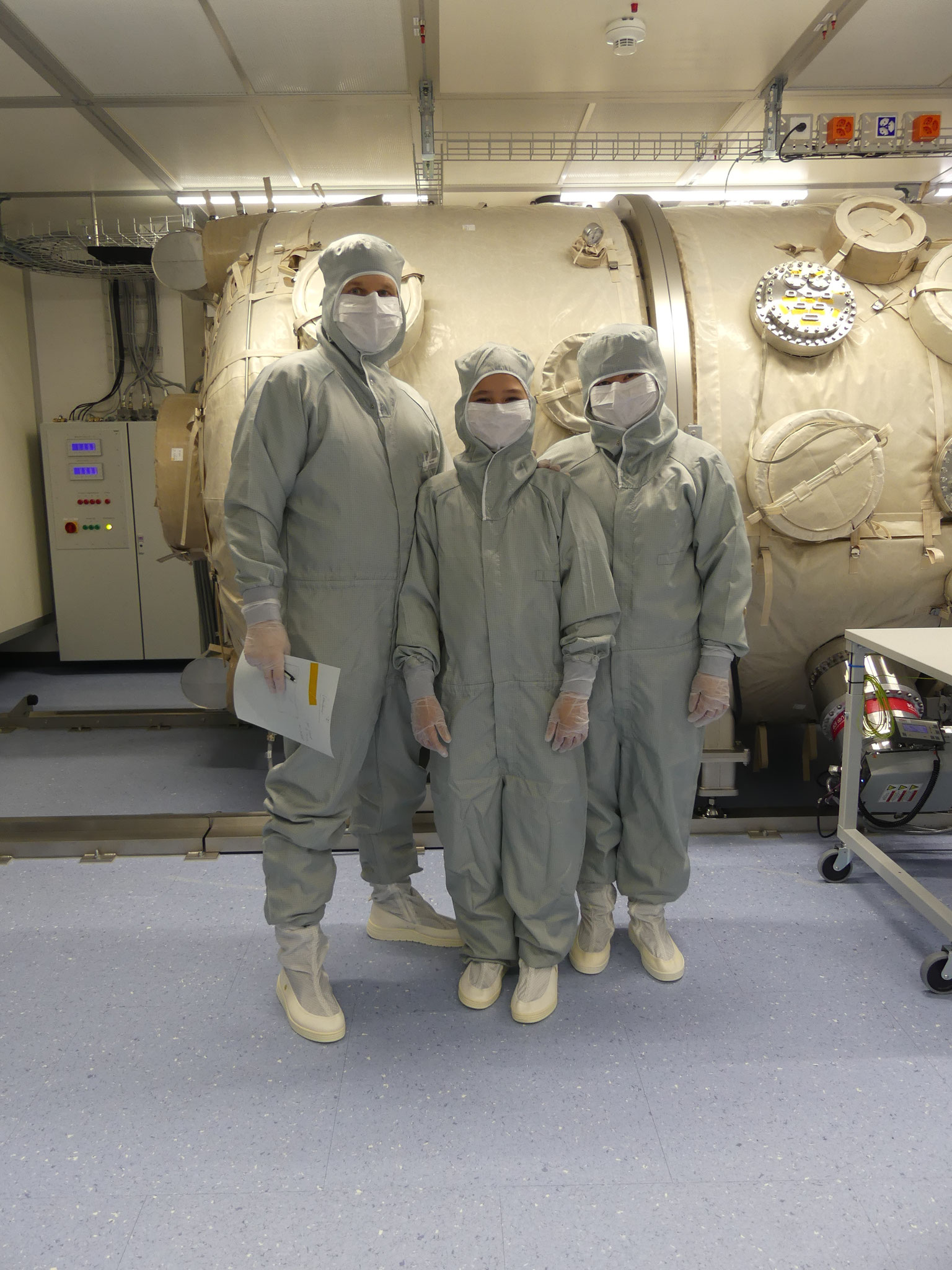 Familie Bieri im Einsatz während der Recherche für «Globi im Weltall». 