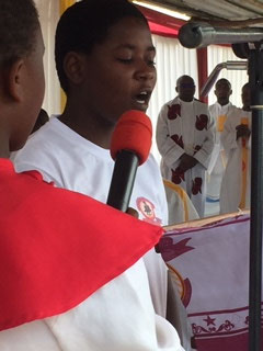 Singing of the psalm