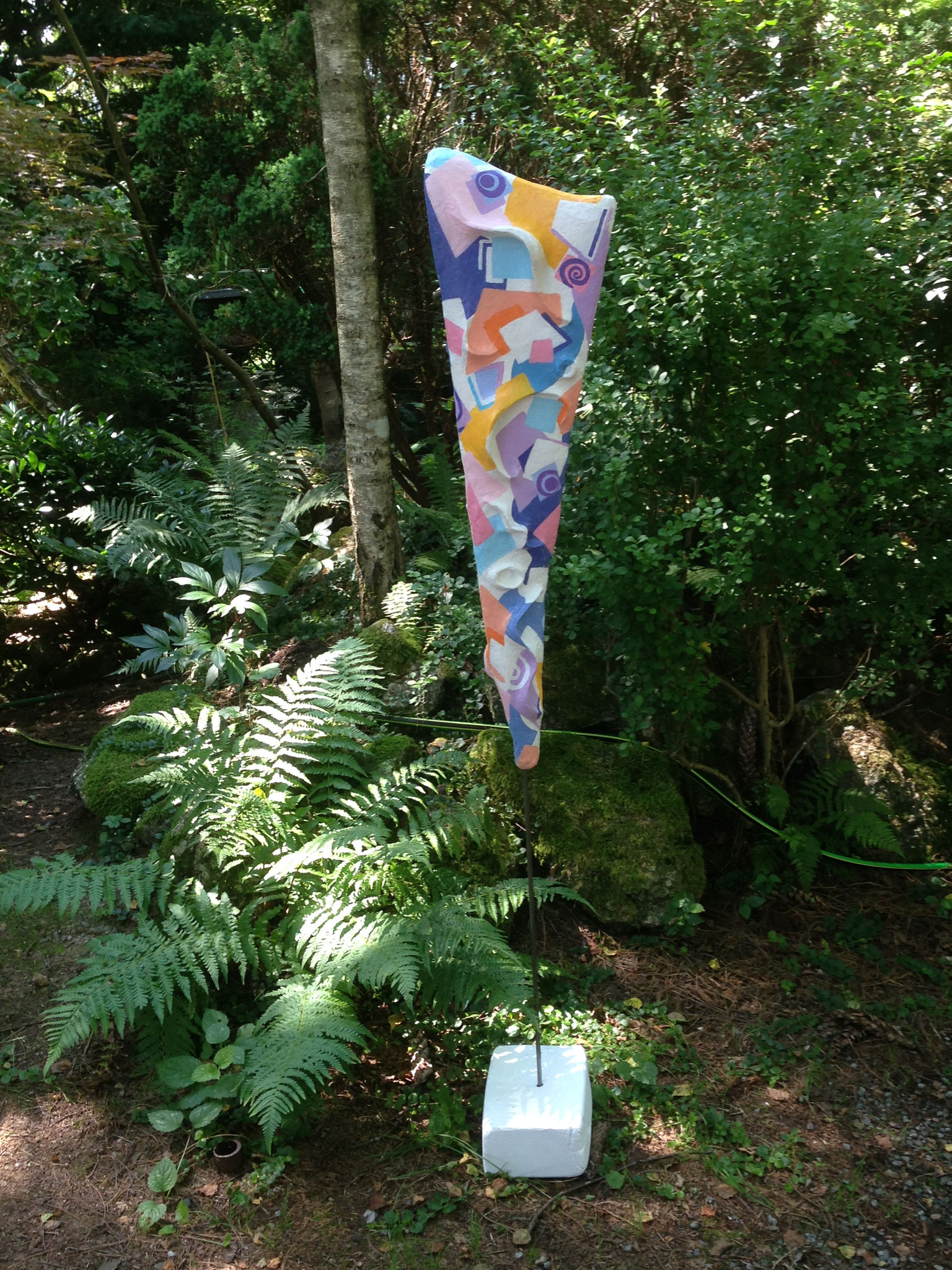 Skulptur Tschaikowsky, 2020, Papiermachè, Acrylfarbe 