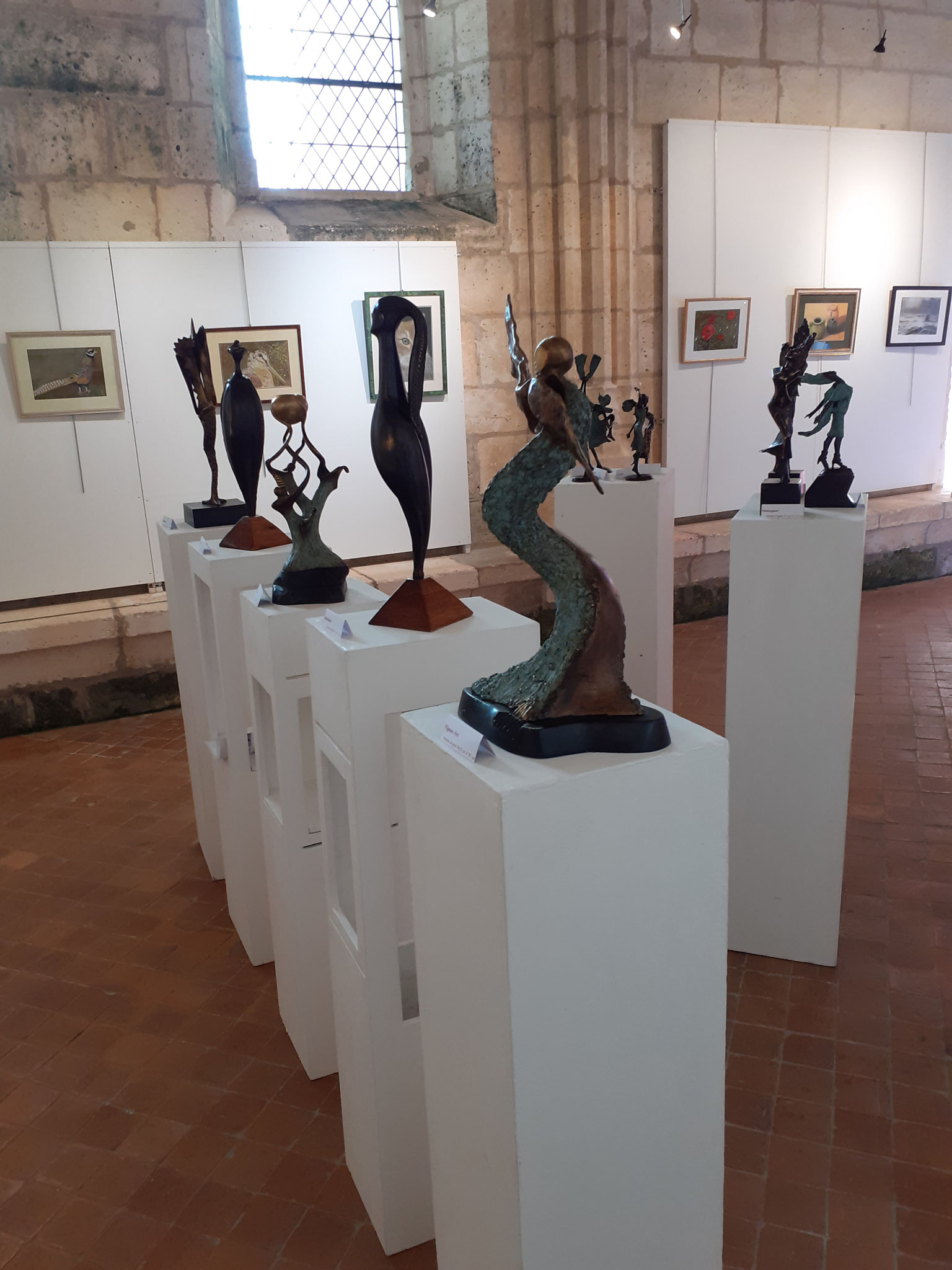2022 - 24 Brantôme - exposition - avec A.M Nédélec
