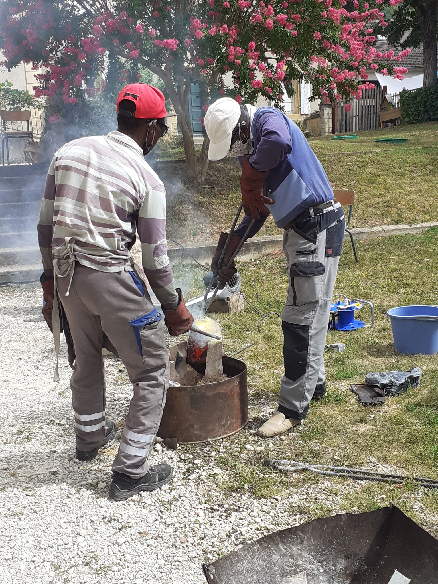 2023 - 24 Cadouin - Atelier bronze - Partenariat avec l'Atelier poterie