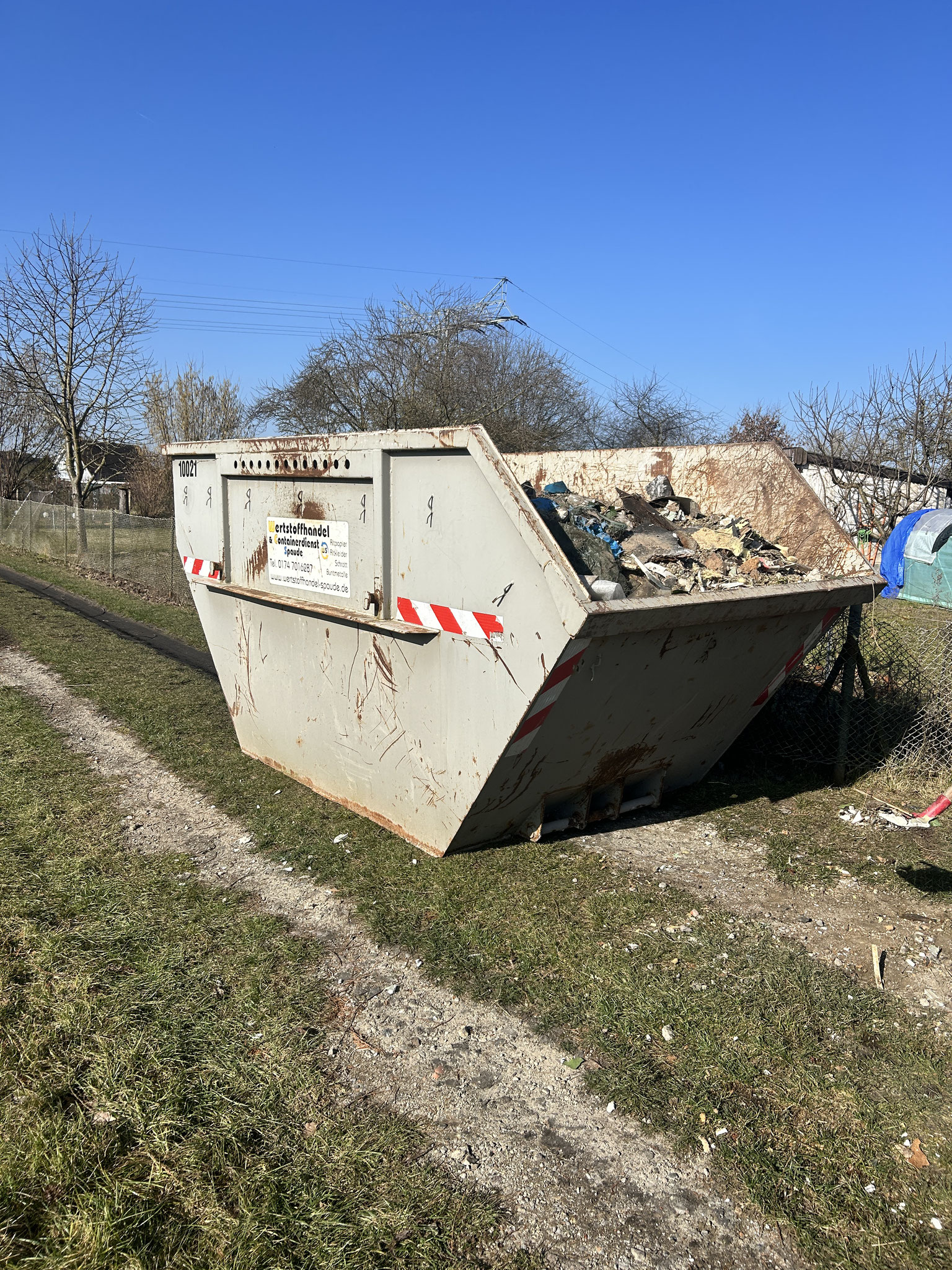 der Container ist gut gefüllt