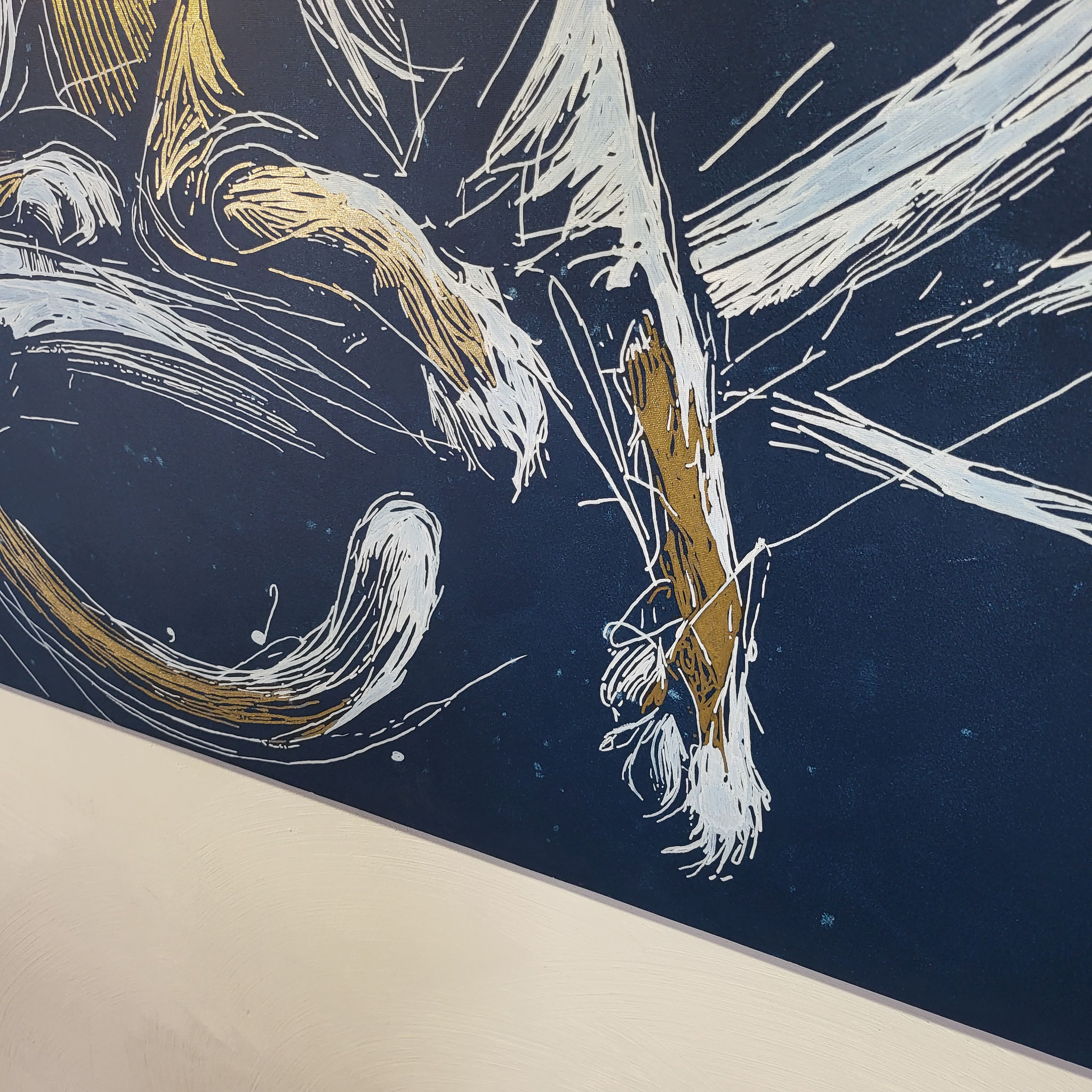 Nahaufnahme KING OF THE NIGHT - Künstler Martin Lingens - WILD SKETCHES Serie - Puma