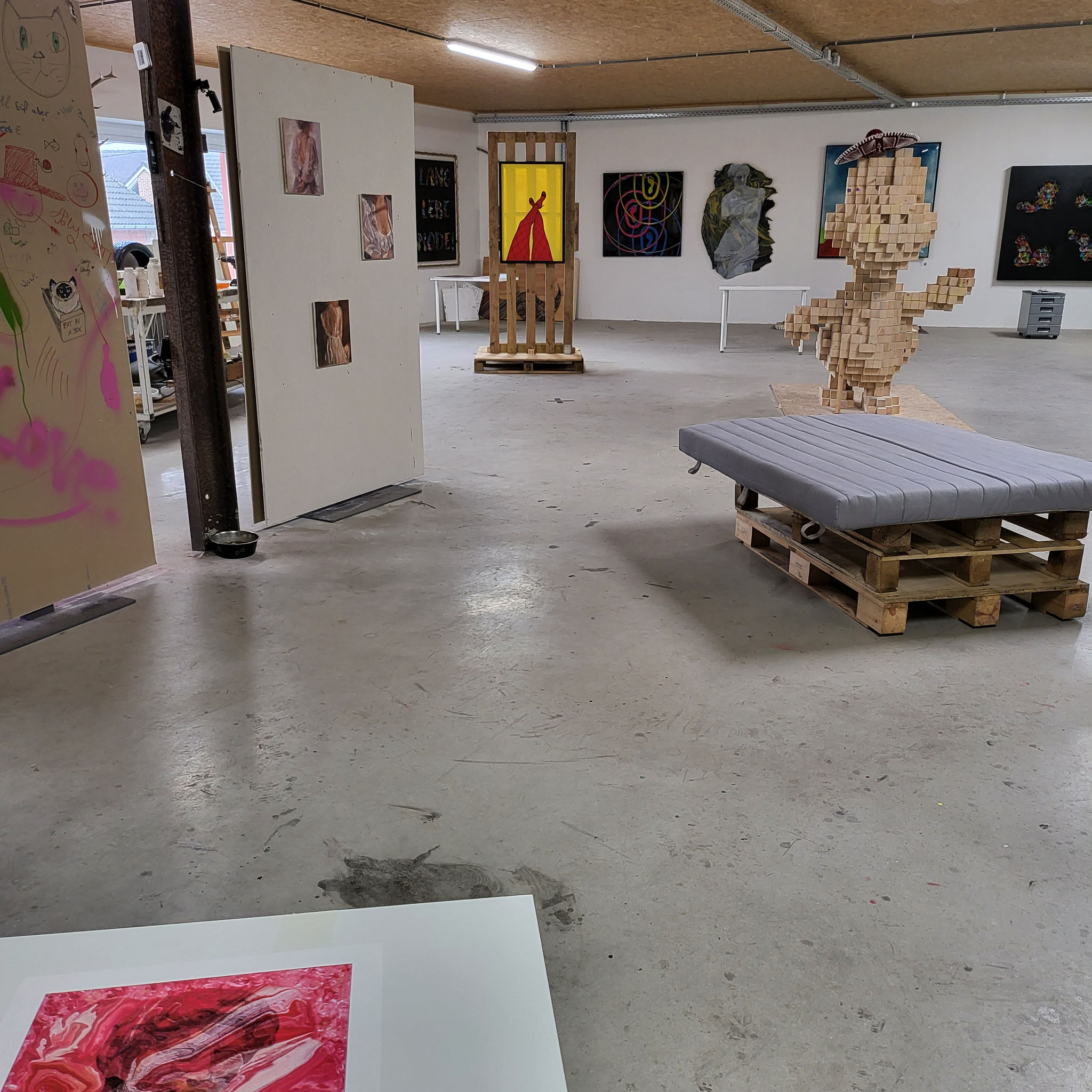 Ausstellung "Zwischen den Linien", Atelier Martin Lingens